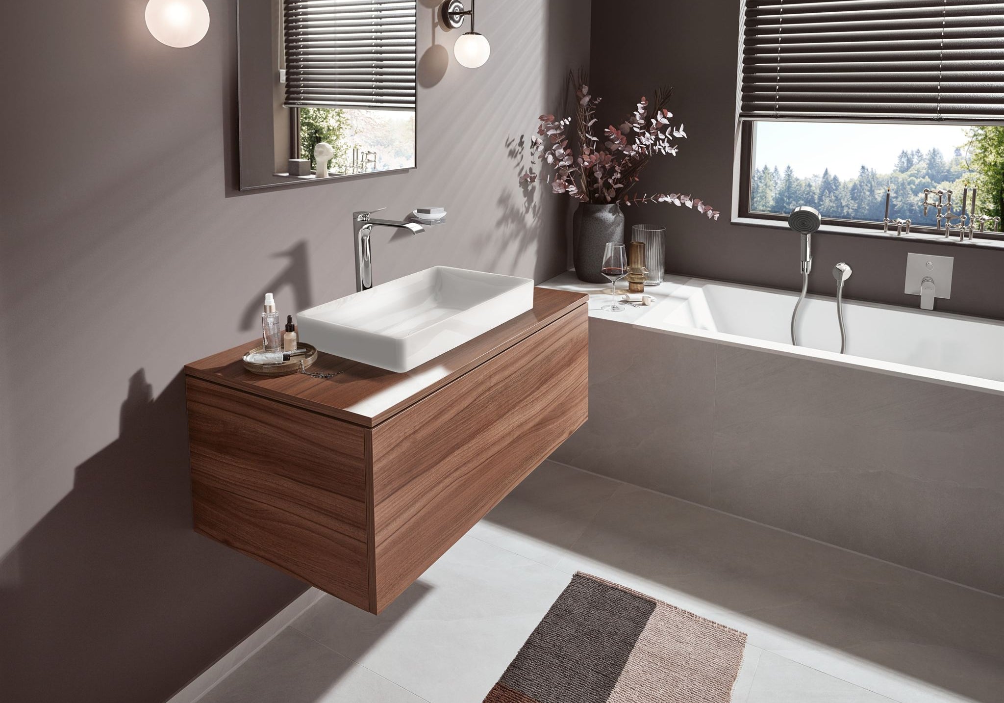 BATERIA UMYWALKOWA VIVENIS SREBRNY OD HANSGROHE 75040000