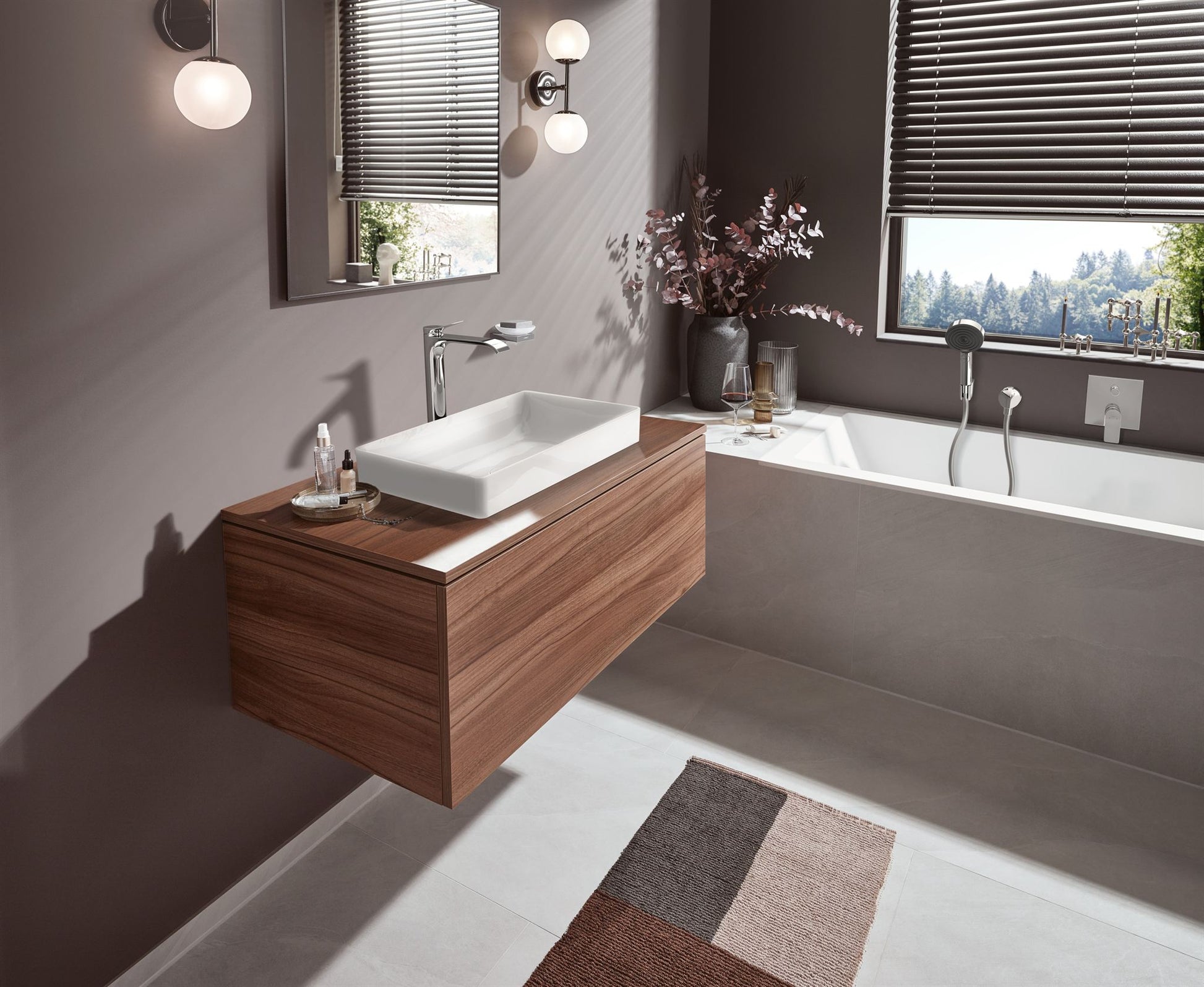 BATERIA UMYWALKOWA VIVENIS SREBRNY OD HANSGROHE 75040000
