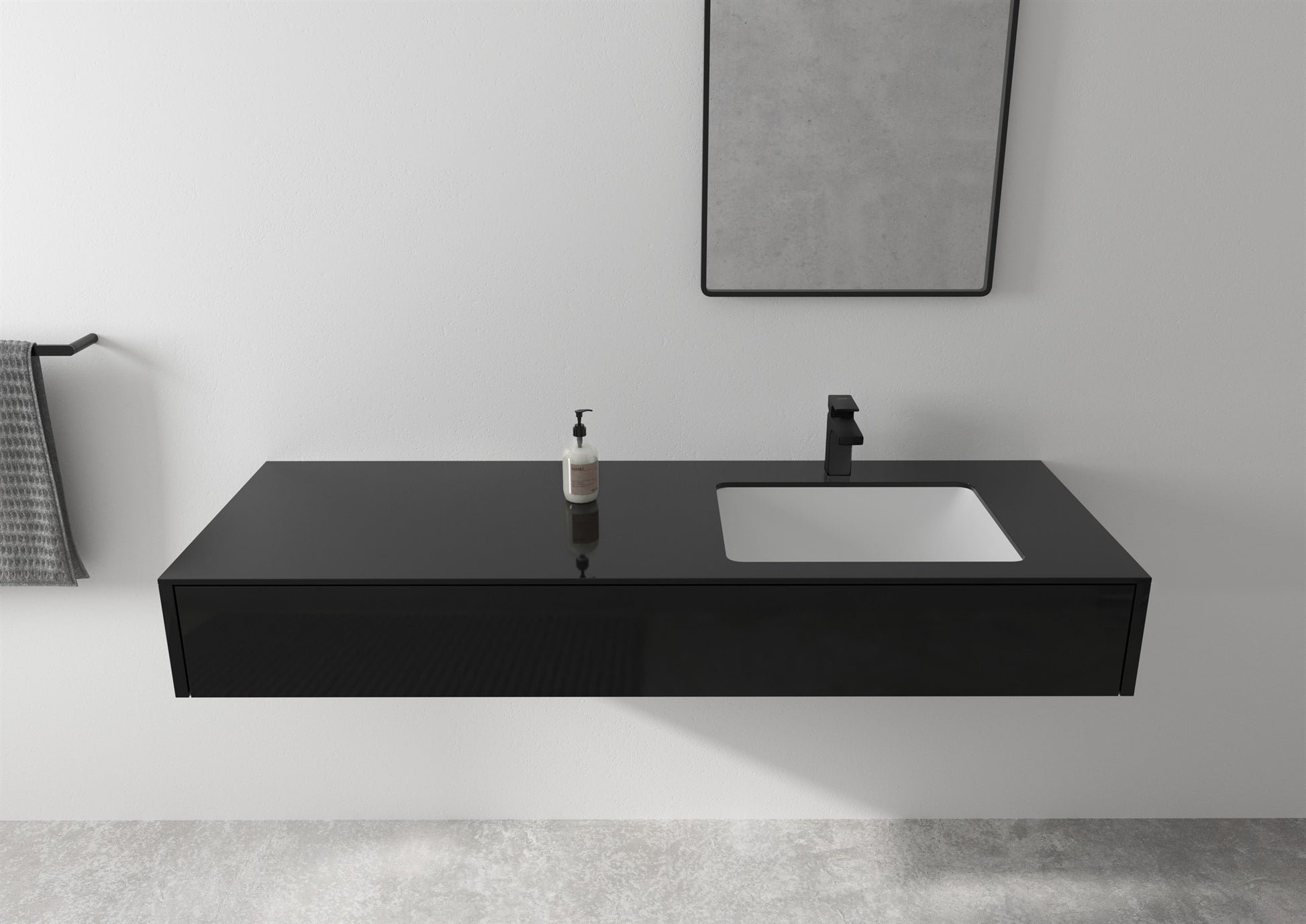 BATERIA UMYWALKOWA VERNIS SHAPE CZARNY OD HANSGROHE 71561670