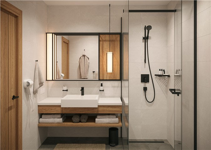 BATERIA UMYWALKOWA VERNIS SHAPE CZARNY OD HANSGROHE 71561670