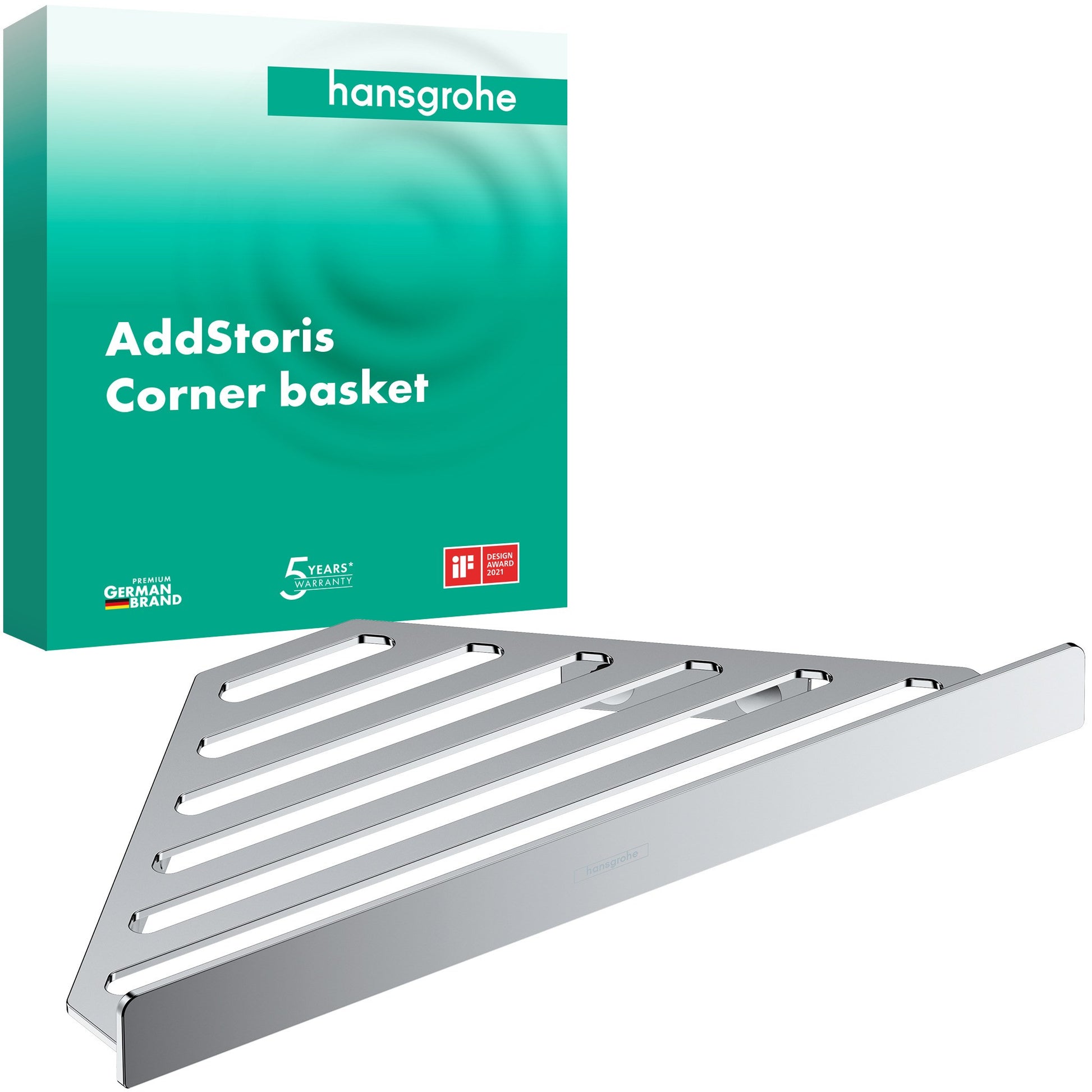 AKCESORIUM ŁAZIENKOWE  ADDSTORIS Q SREBRNY OD HANSGROHE 41741000