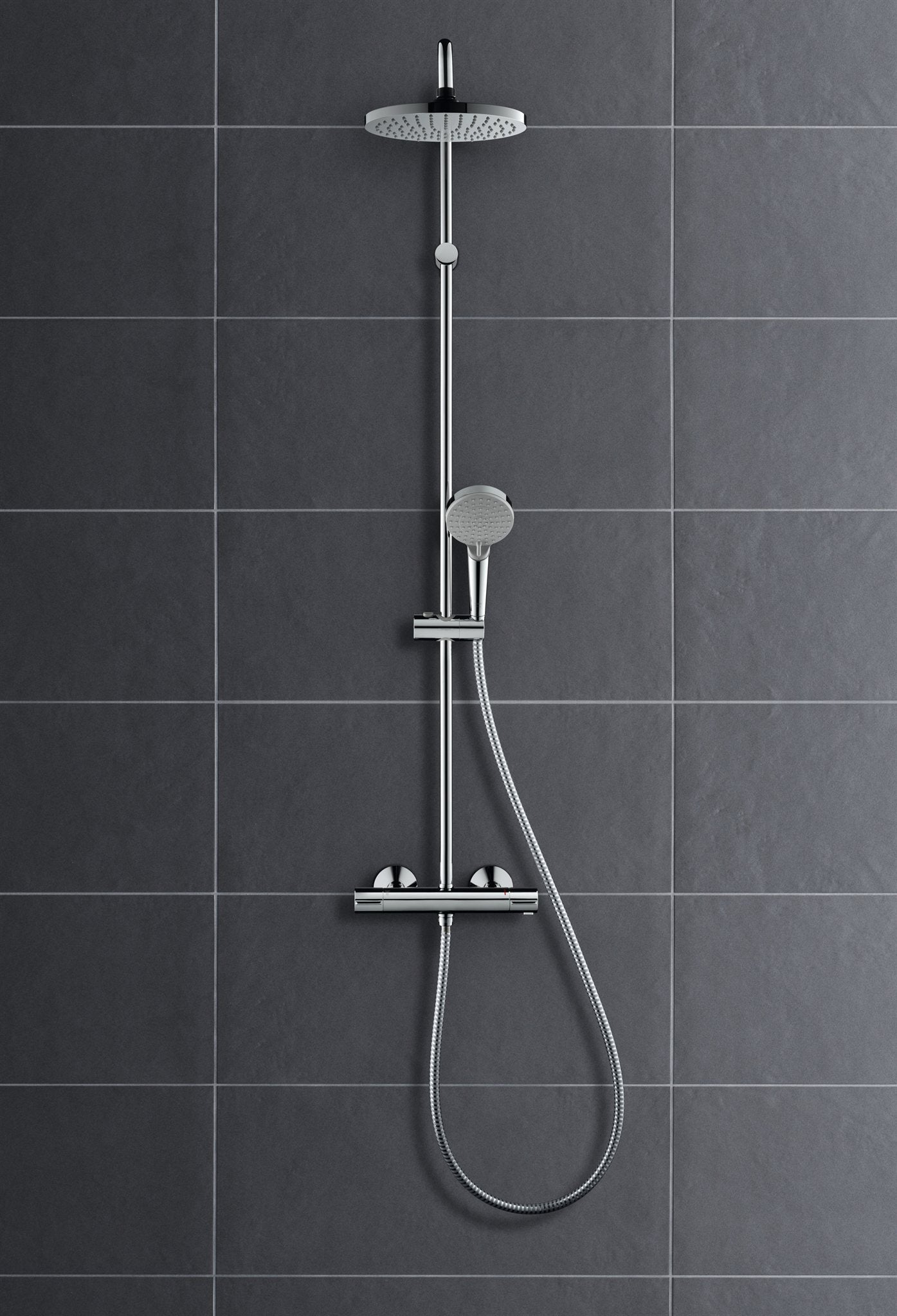BATERIA WANNOWO-PRYSZNICOWA  VERNIS BLEND SREBRNY OD HANSGROHE 26276000