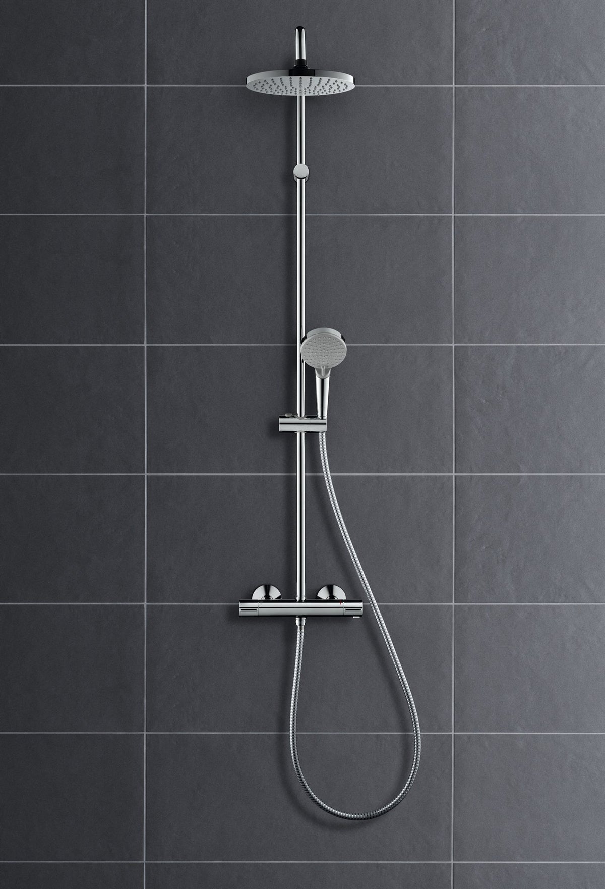 BATERIA WANNOWO-PRYSZNICOWA  VERNIS BLEND SREBRNY OD HANSGROHE 26276000
