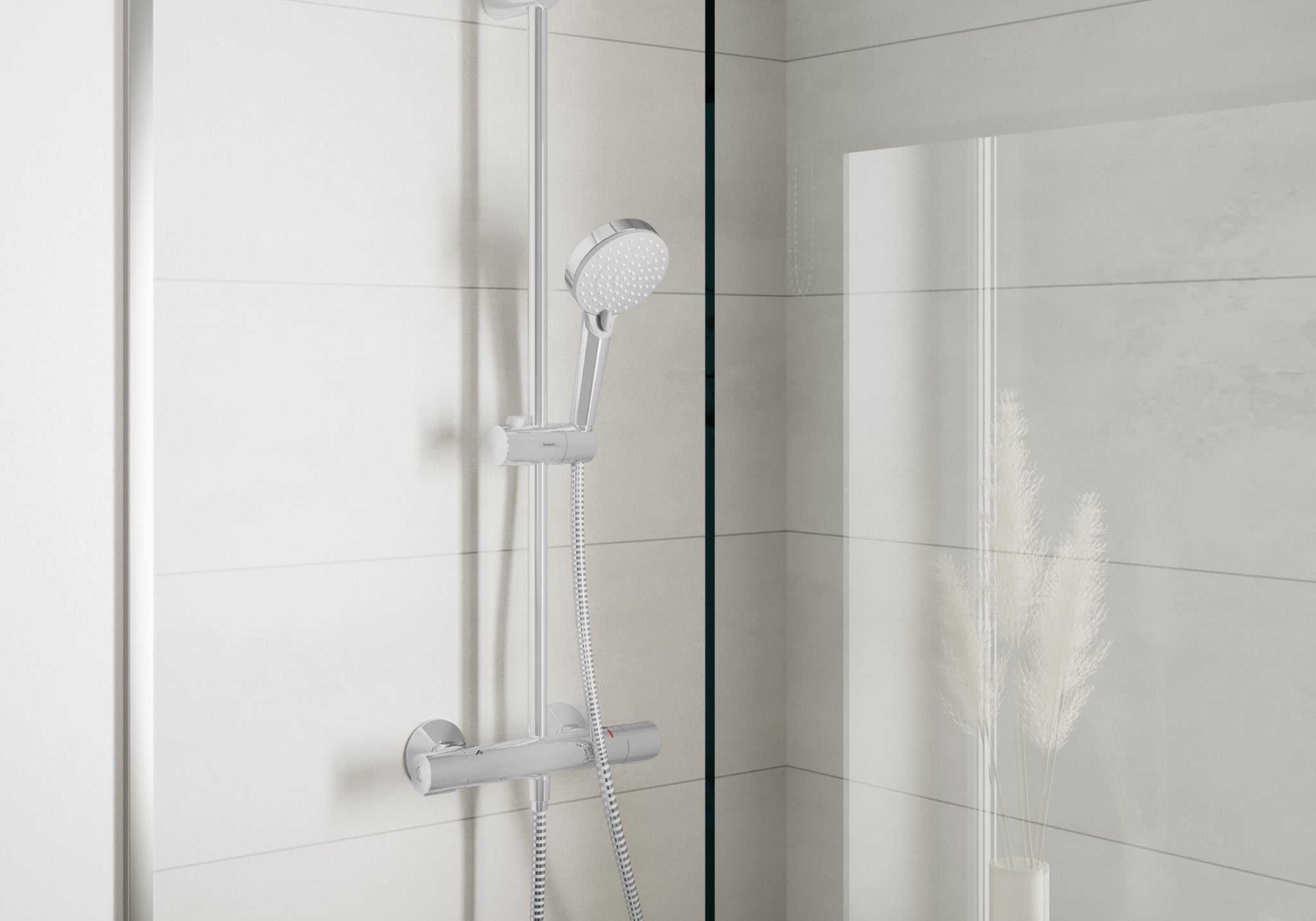 BATERIA WANNOWO-PRYSZNICOWA  VERNIS BLEND SREBRNY OD HANSGROHE 26276000