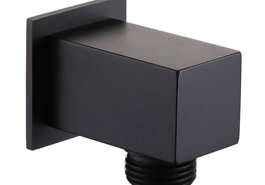 PRZYŁĄCZE KĄTOWE  KWADRATOWE BLACK OD MOBI WE02KBL