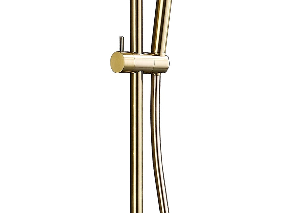 BATERIA PRYSZNICOWA PODTYNKOWA  GOLD BRUSHED OD MOBI
