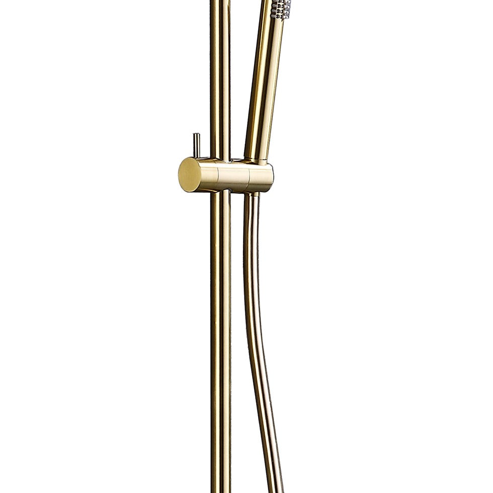 BATERIA PRYSZNICOWA PODTYNKOWA  GOLD BRUSHED OD MOBI