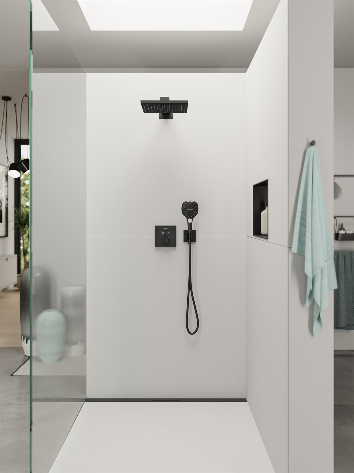 BATERIA NATYNKOWA FIXFIT E CZARNY OD HANSGROHE 26889670