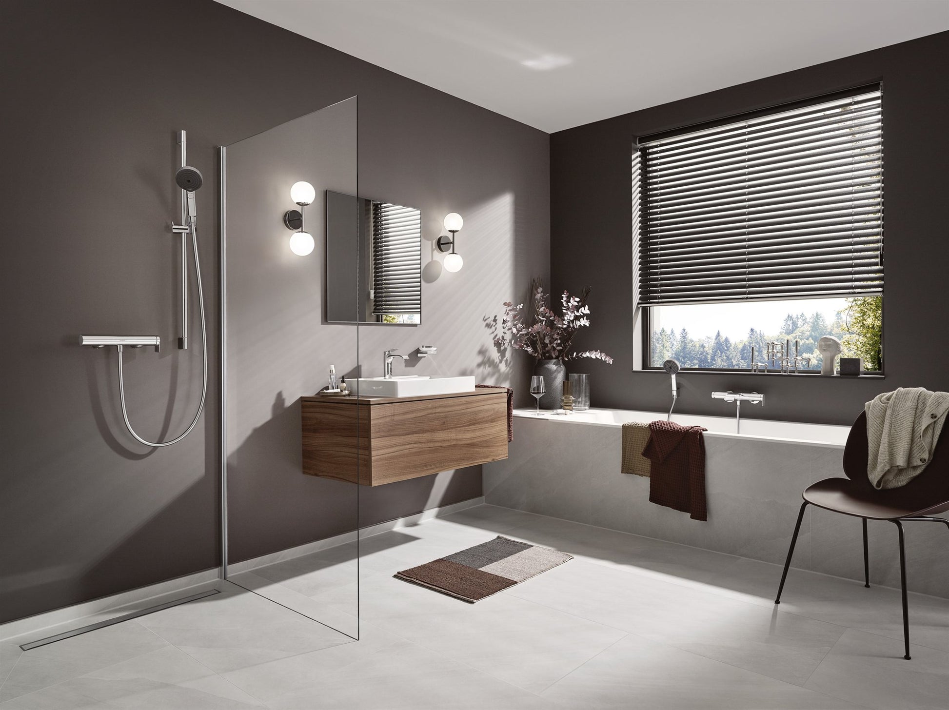 BATERIA WANNOWA VIVENIS SREBRNY OD HANSGROHE 75420000