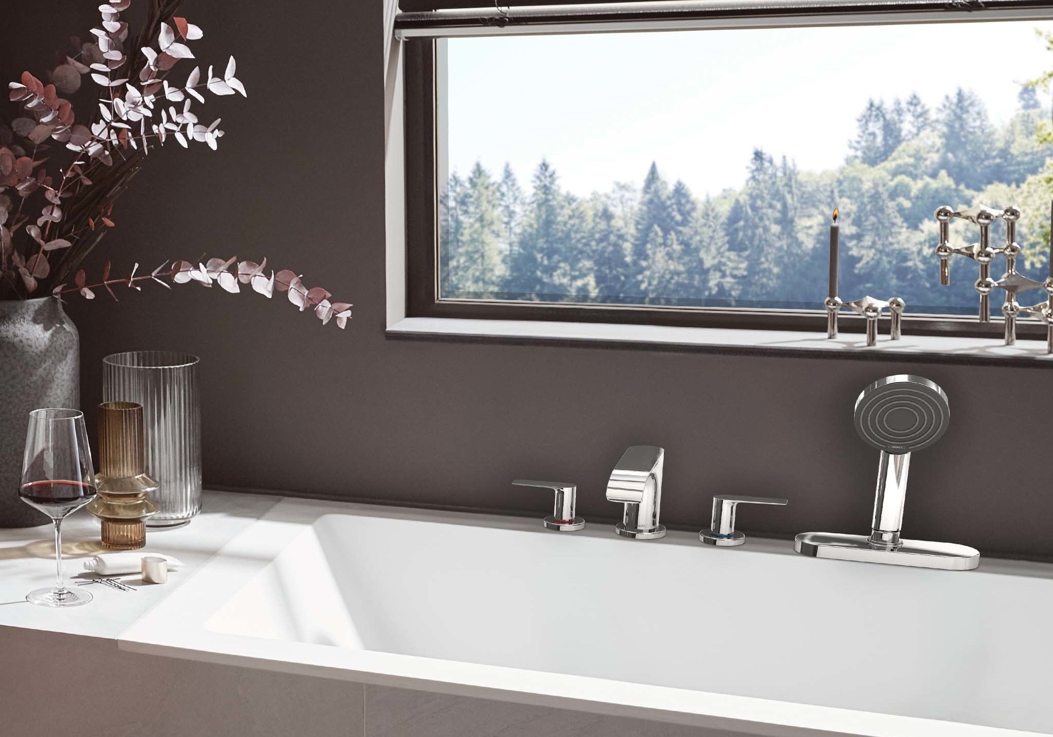 BATERIA WANNOWA  VIVENIS SREBRNY OD HANSGROHE 75444000