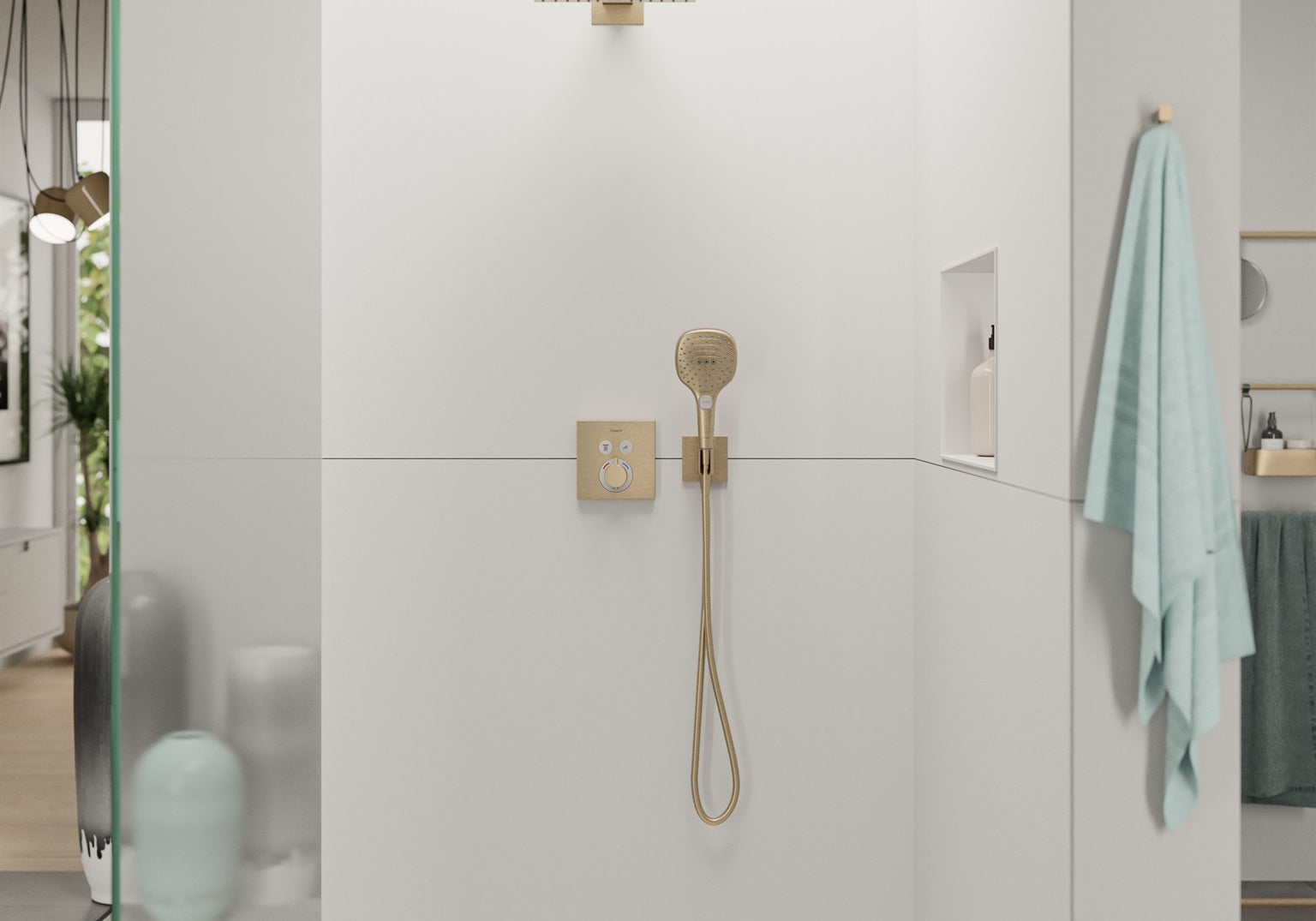 BATERIA NATYNKOWA FIXFIT E BRĄZOWY OD HANSGROHE 26889140