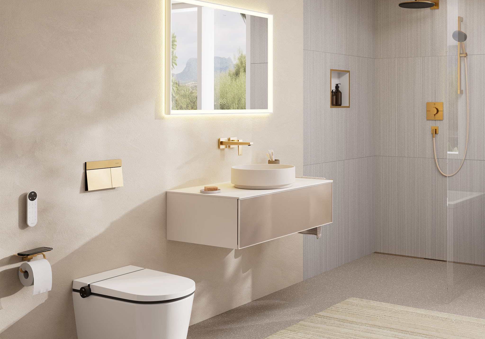 UCHWYT NA PAPIER  ADDSTORIS Q BRĄZOWY OD HANSGROHE 41772140