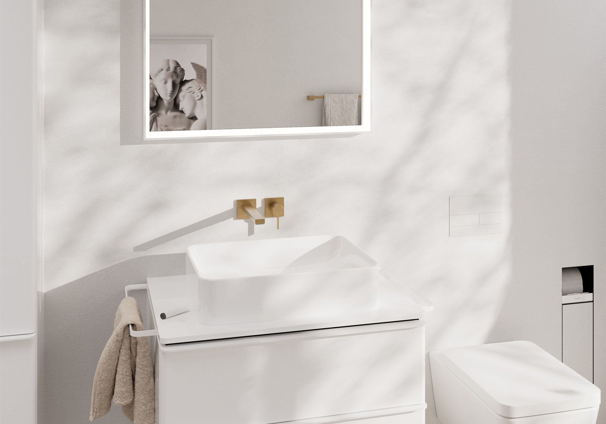 BATERIA UMYWALKOWA  TECTURIS E BRĄZOWY OD HANSGROHE 73051140