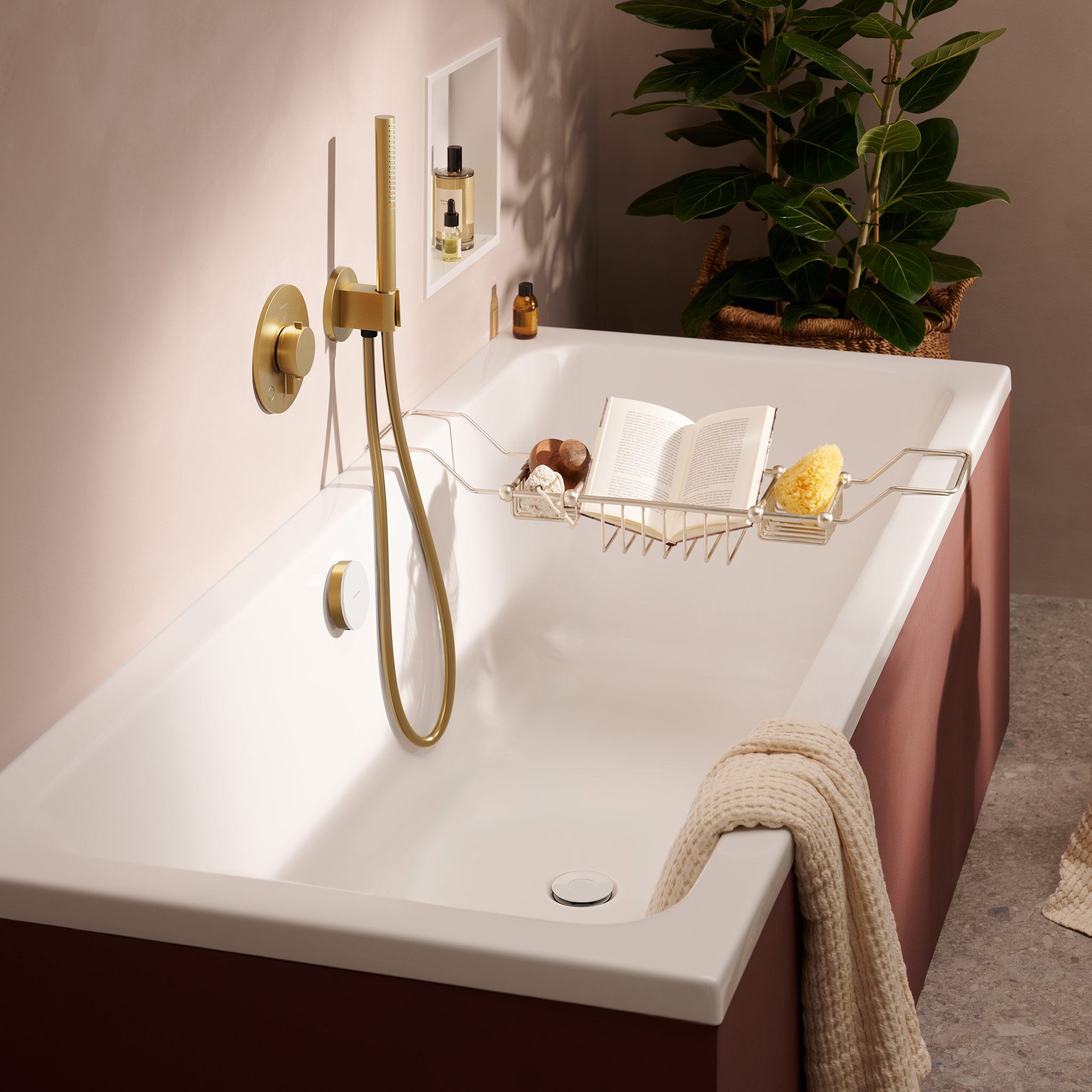 PRZYŁĄCZE KĄTOWE NATYNKOWA FIXFIT S BRĄZOWY OD HANSGROHE 26888140