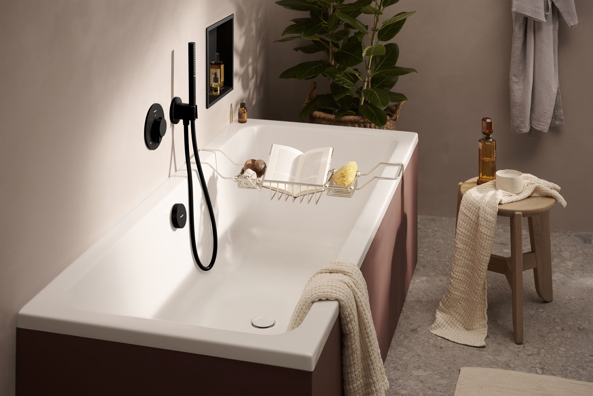 BATERIA NATYNKOWA FIXFIT S CZARNY OD HANSGROHE 26888670