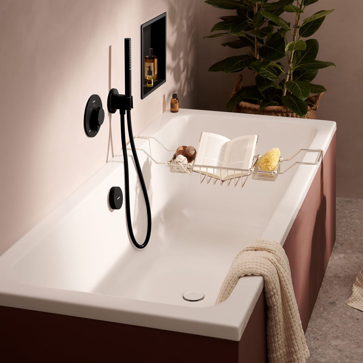 BATERIA NATYNKOWA FIXFIT S CZARNY OD HANSGROHE 26888670