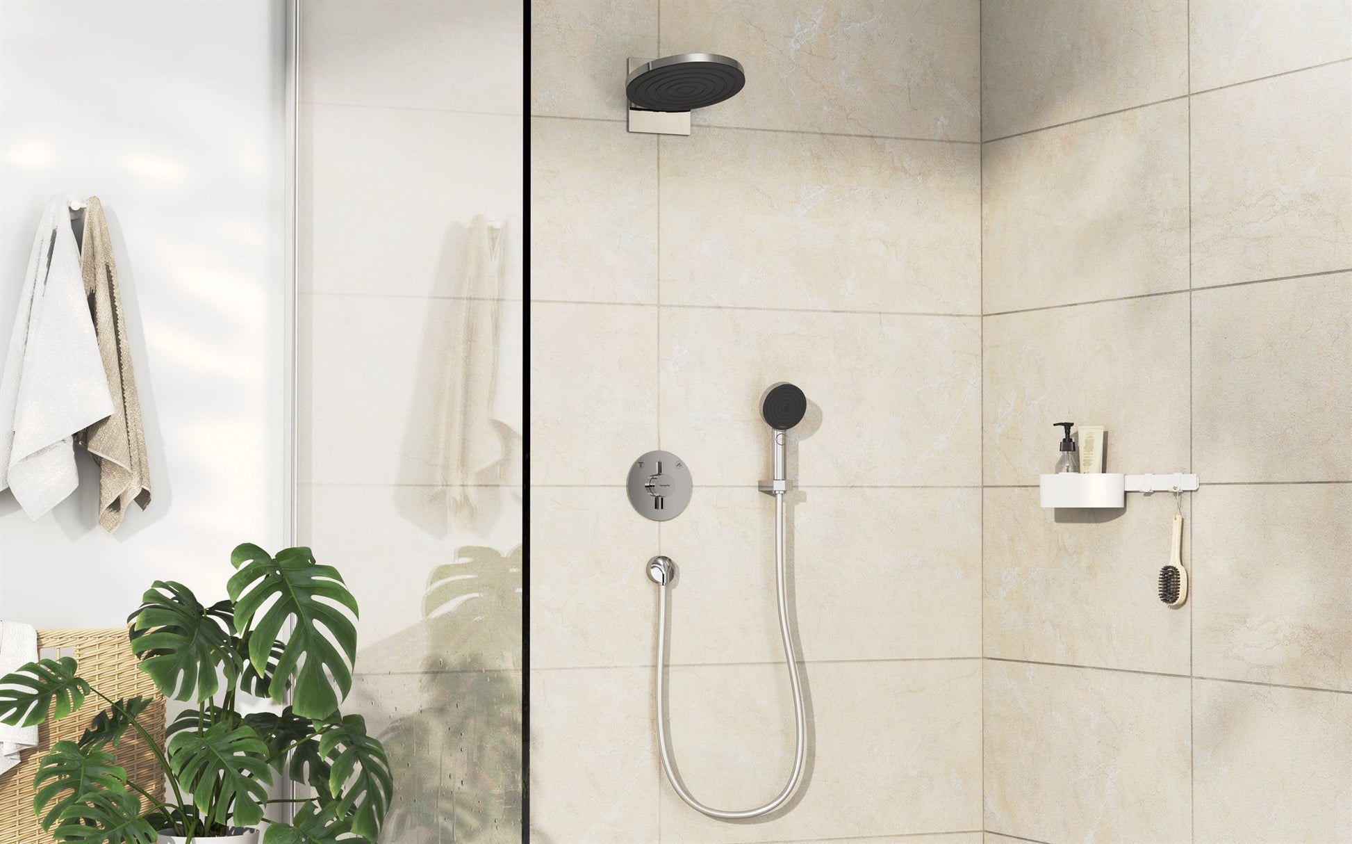 BATERIA WANNOWA DUOTURN S SREBRNY OD HANSGROHE 75418000