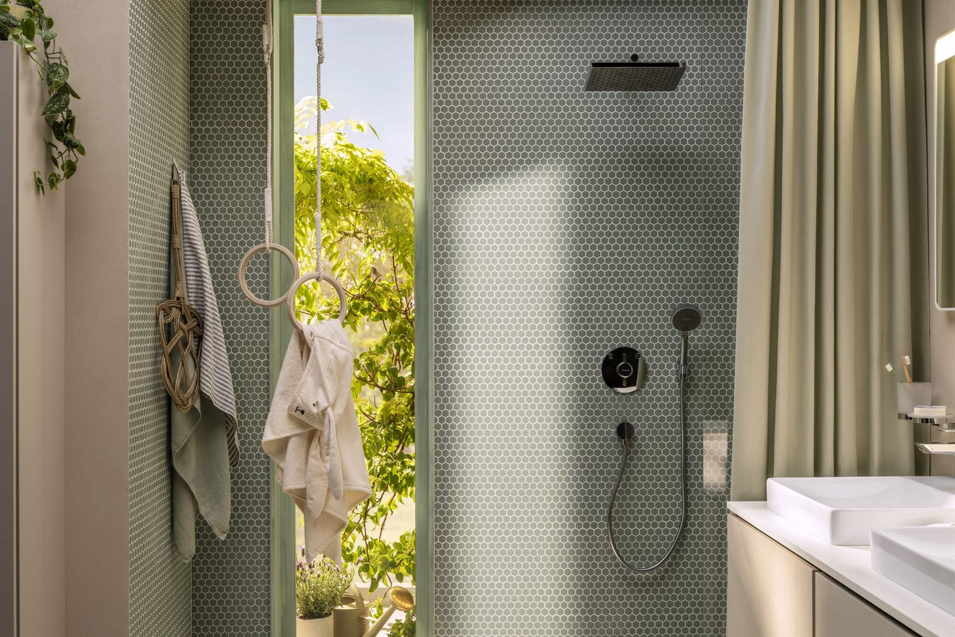 BATERIA WANNOWA DUOTURN S SREBRNY OD HANSGROHE 75418000