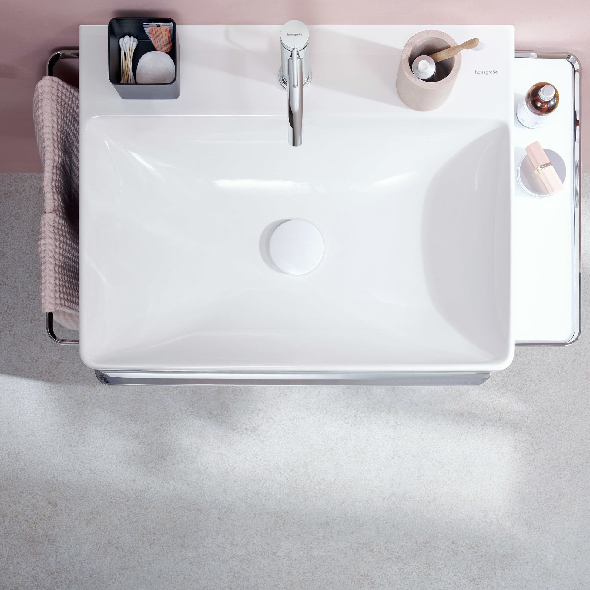 BATERIA UMYWALKOWA TECTURIS S SREBRNY OD HANSGROHE 73312000