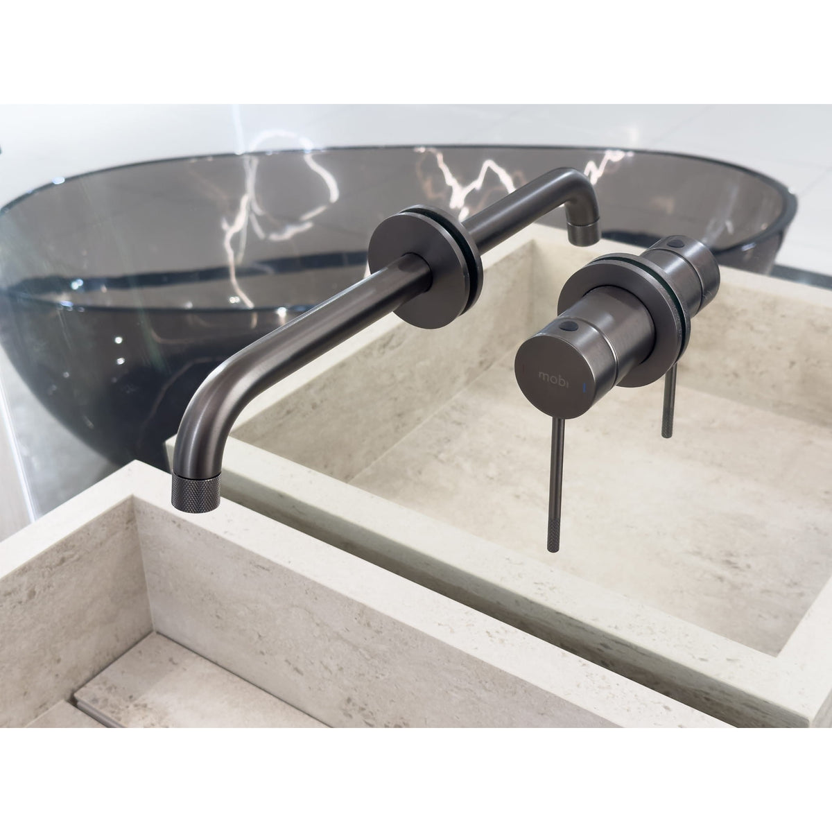 BATERIA UMYWALKOWA PODTYNKOWA NORTHERN GUNMETAL BRUSHED OD MOBI NB4225GMB