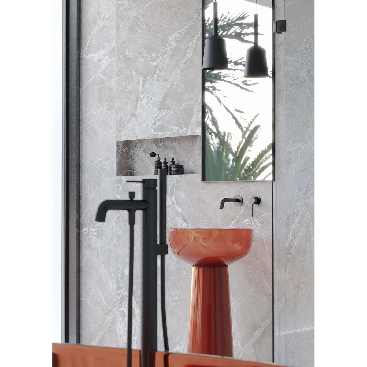 BATERIA UMYWALKOWA PODTYNKOWA NORTHERN GUNMETAL BRUSHED OD MOBI NB4225GMB