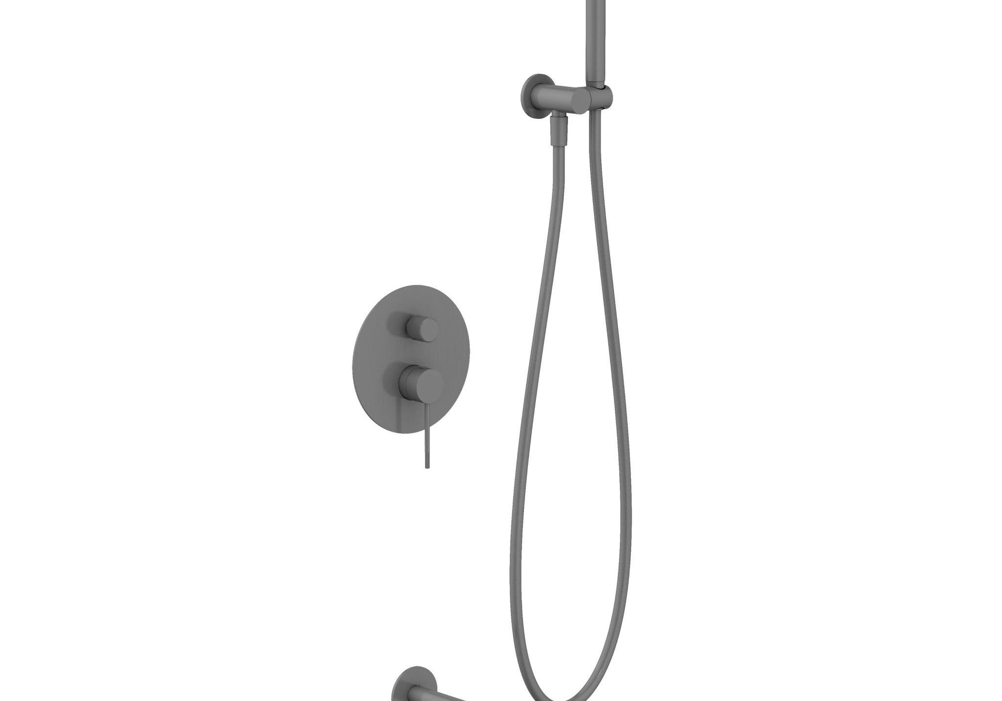 ZESTAW WANNOWY PODTYNKOWY NORTHERN GUNMETAL BRUSHED OD MOBI NZW4232GMB