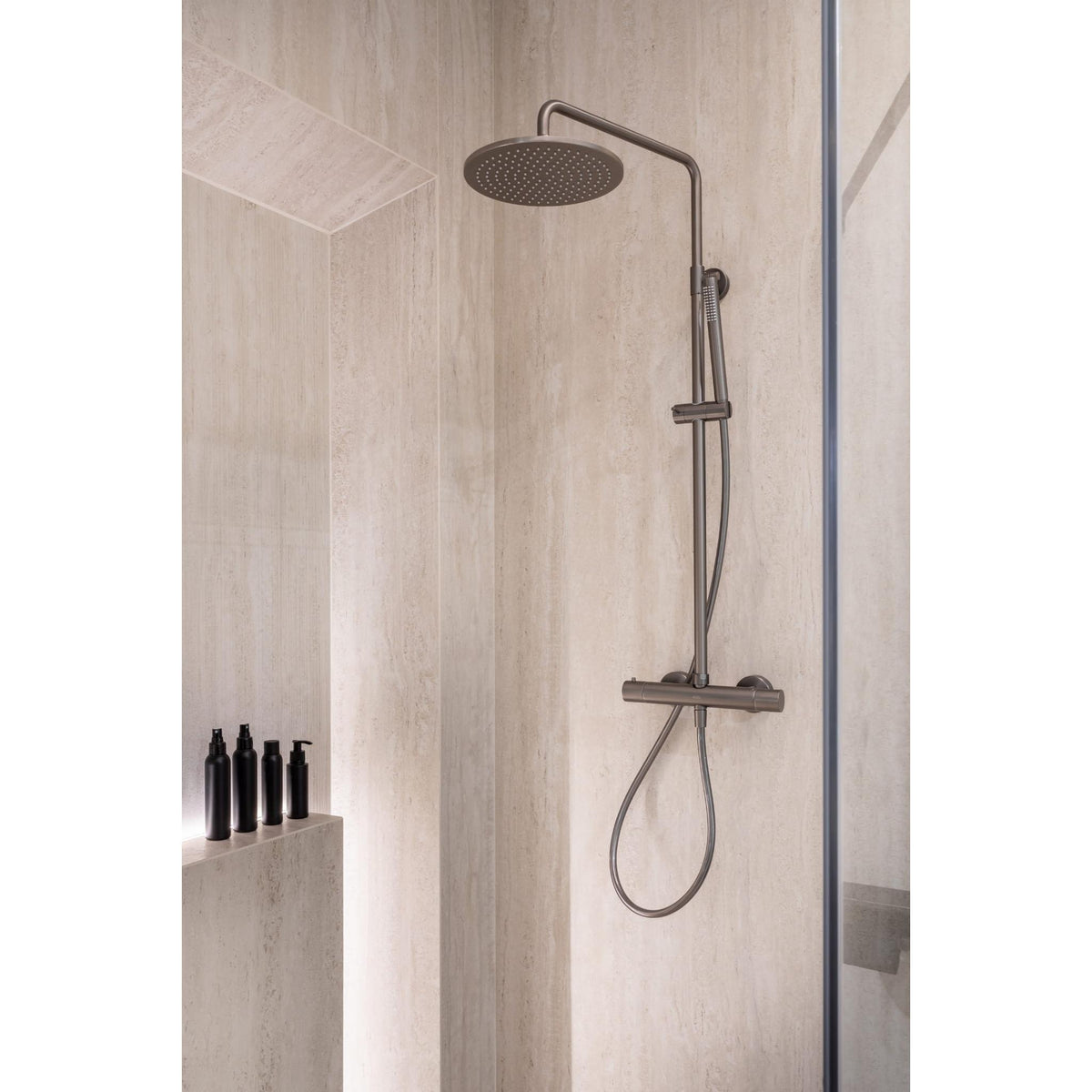 KOLUMNA NATRYSKOWA TERMOSTATYCZNA NORTHERN GUNMETAL BRUSHED OD MOBI NZPT4265GMB