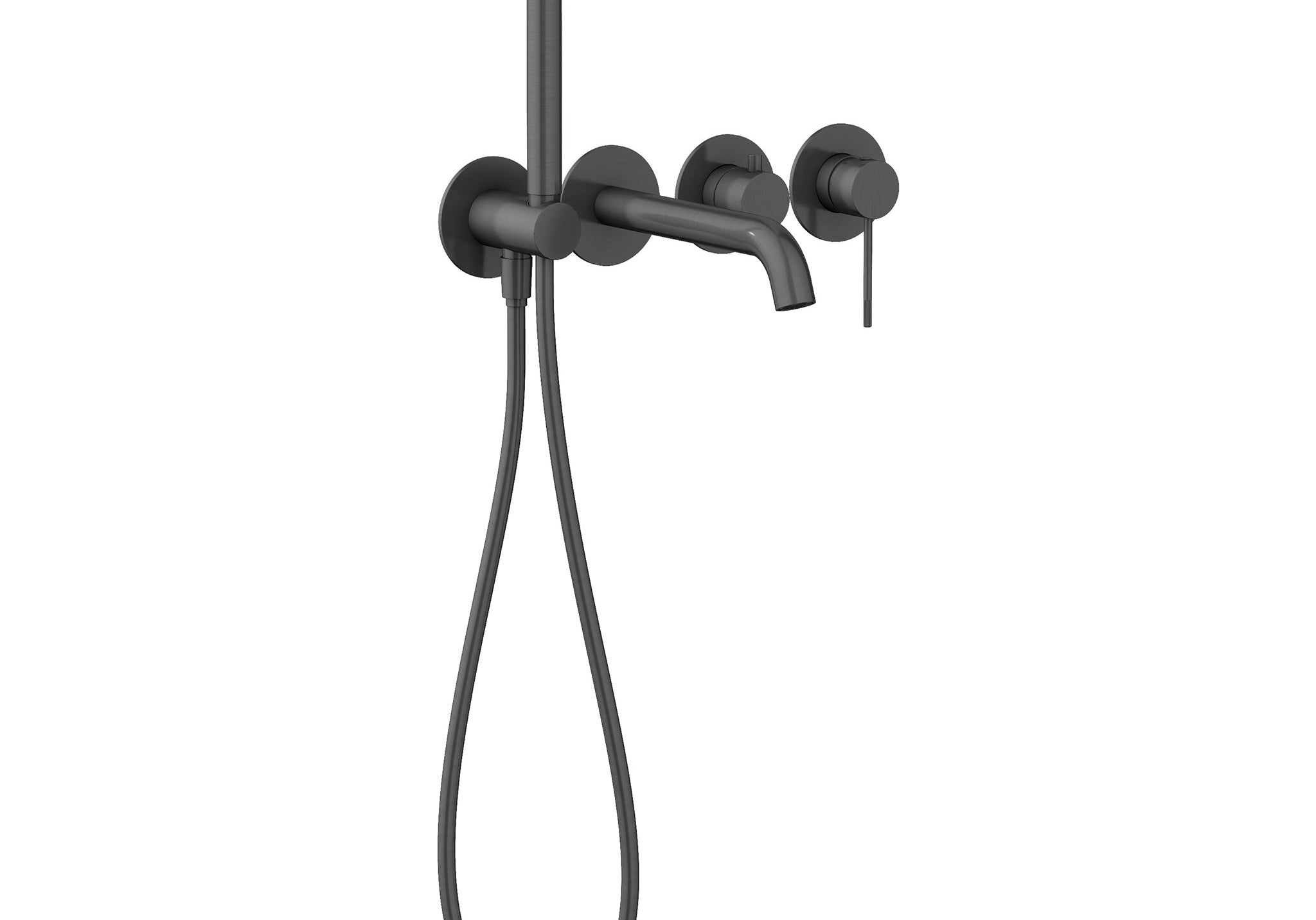ZESTAW WANNOWY PODTYNKOWY NORTHERN GUNMETAL BRUSHED OD MOBI NZW4238GMB