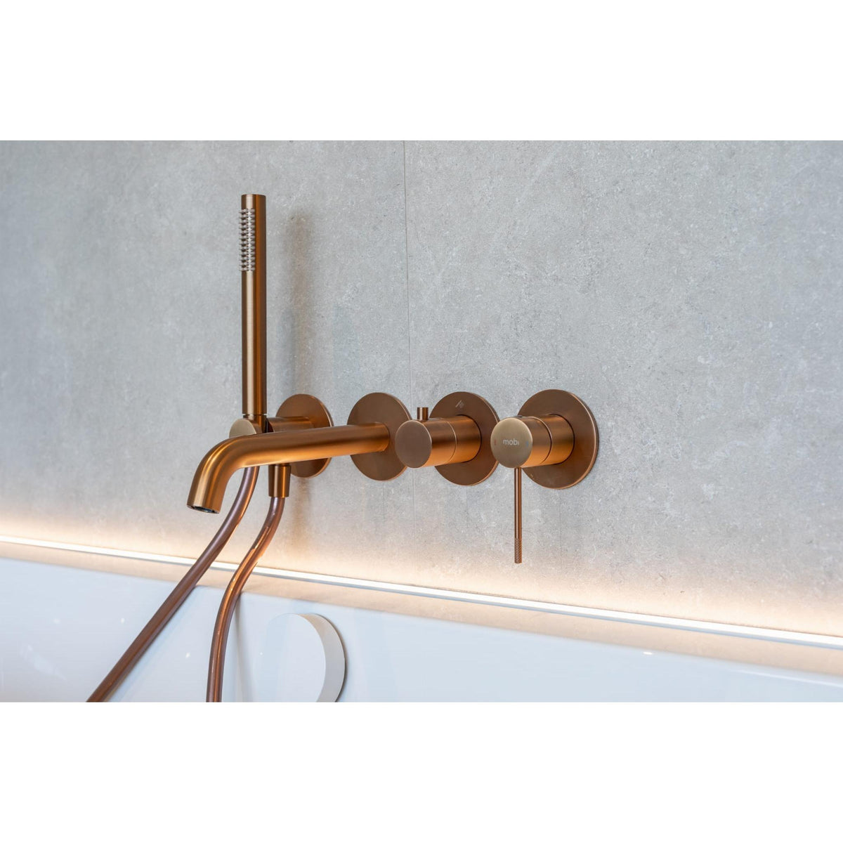 ZESTAW WANNOWY PODTYNKOWY NORTHERN COPPER BRUSHED OD MOBI NZW4238CB