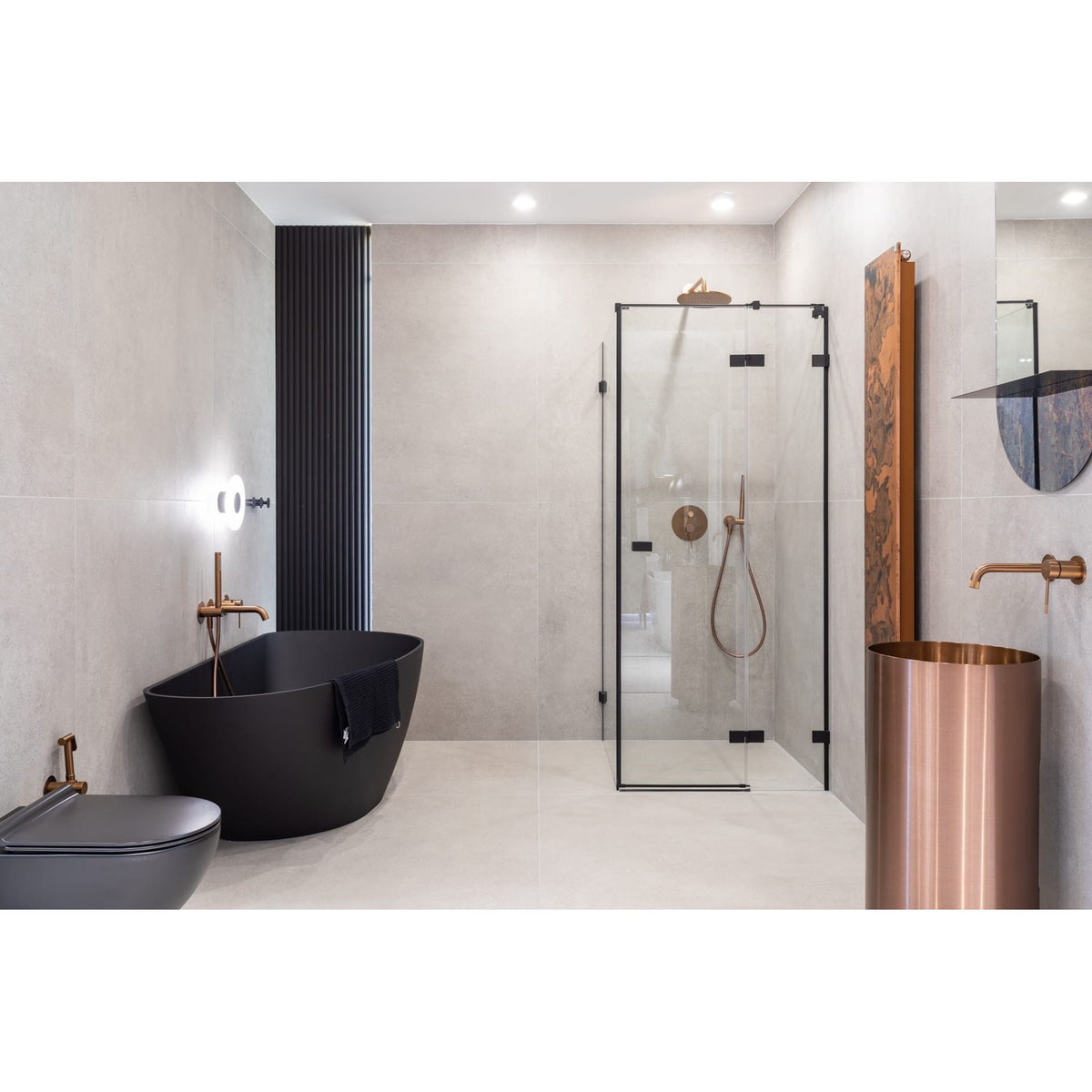ZESTAW WANNOWY PODTYNKOWY NORTHERN COPPER BRUSHED OD MOBI NZW4238CB