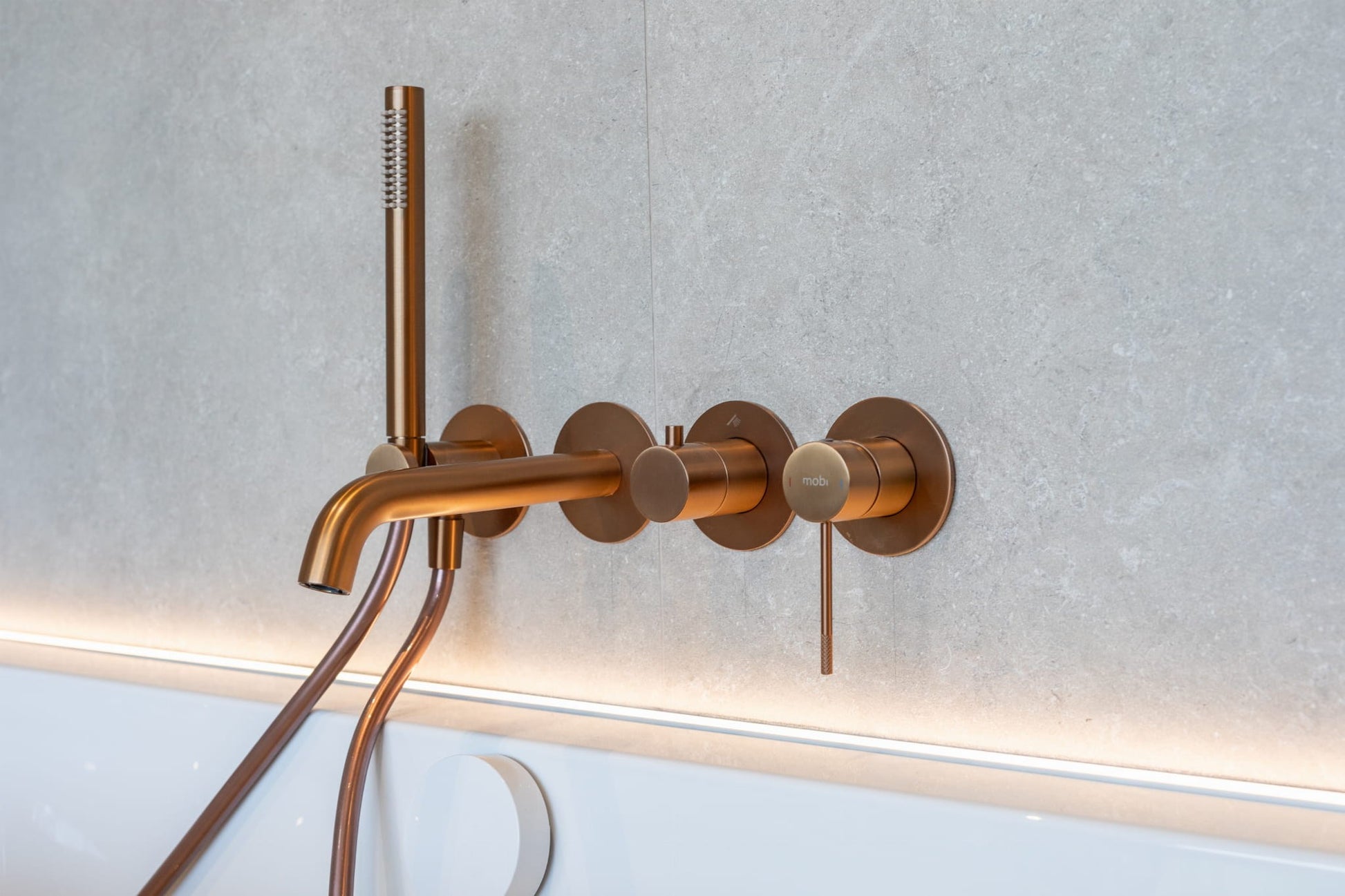 BATERIA WANNOWA PODTYNKOWA NORTHERN COPPER BRUSHED OD MOBI NZW4238CB