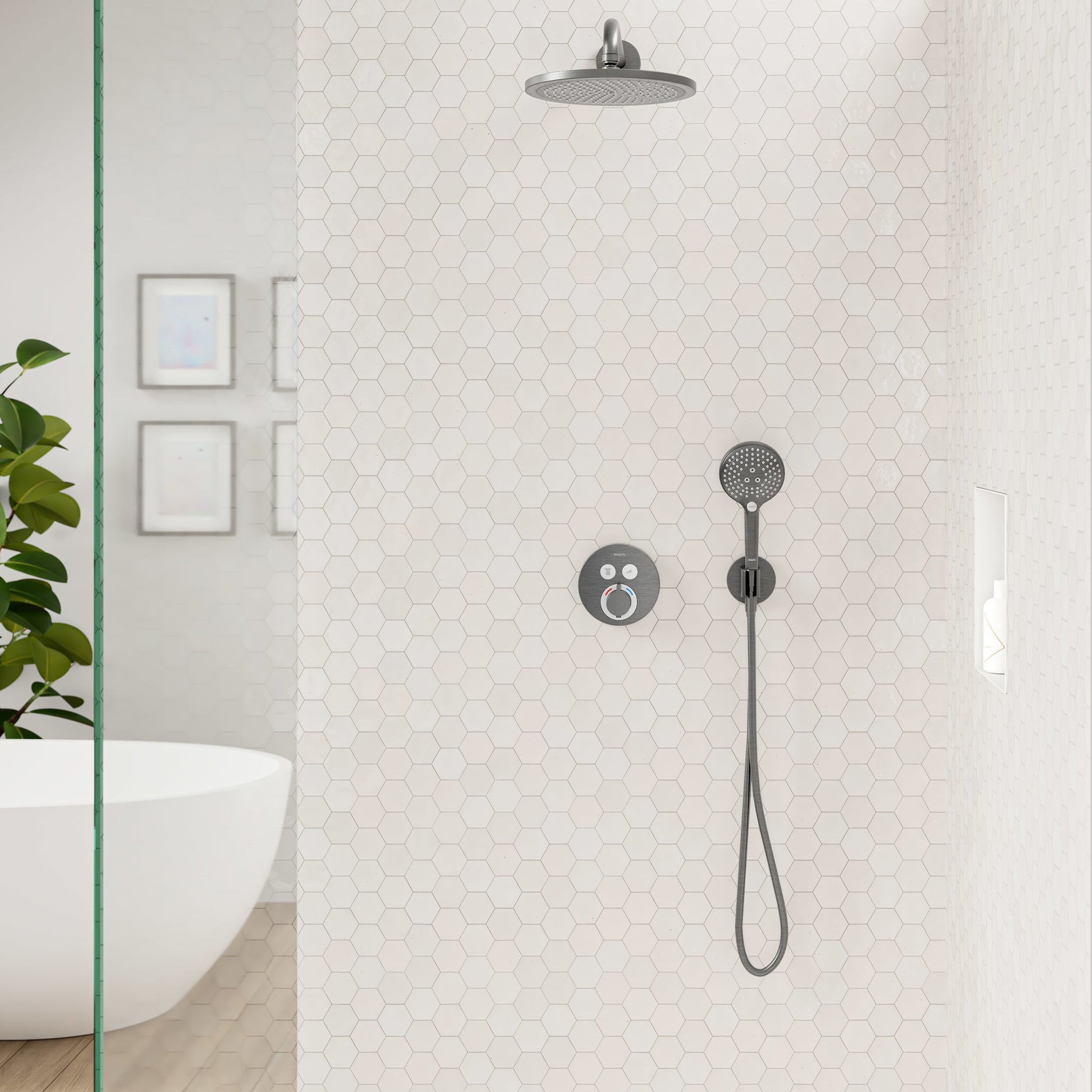 PRZYŁĄCZE KĄTOWE NATYNKOWA FIXFIT S CZARNY OD HANSGROHE 26888340