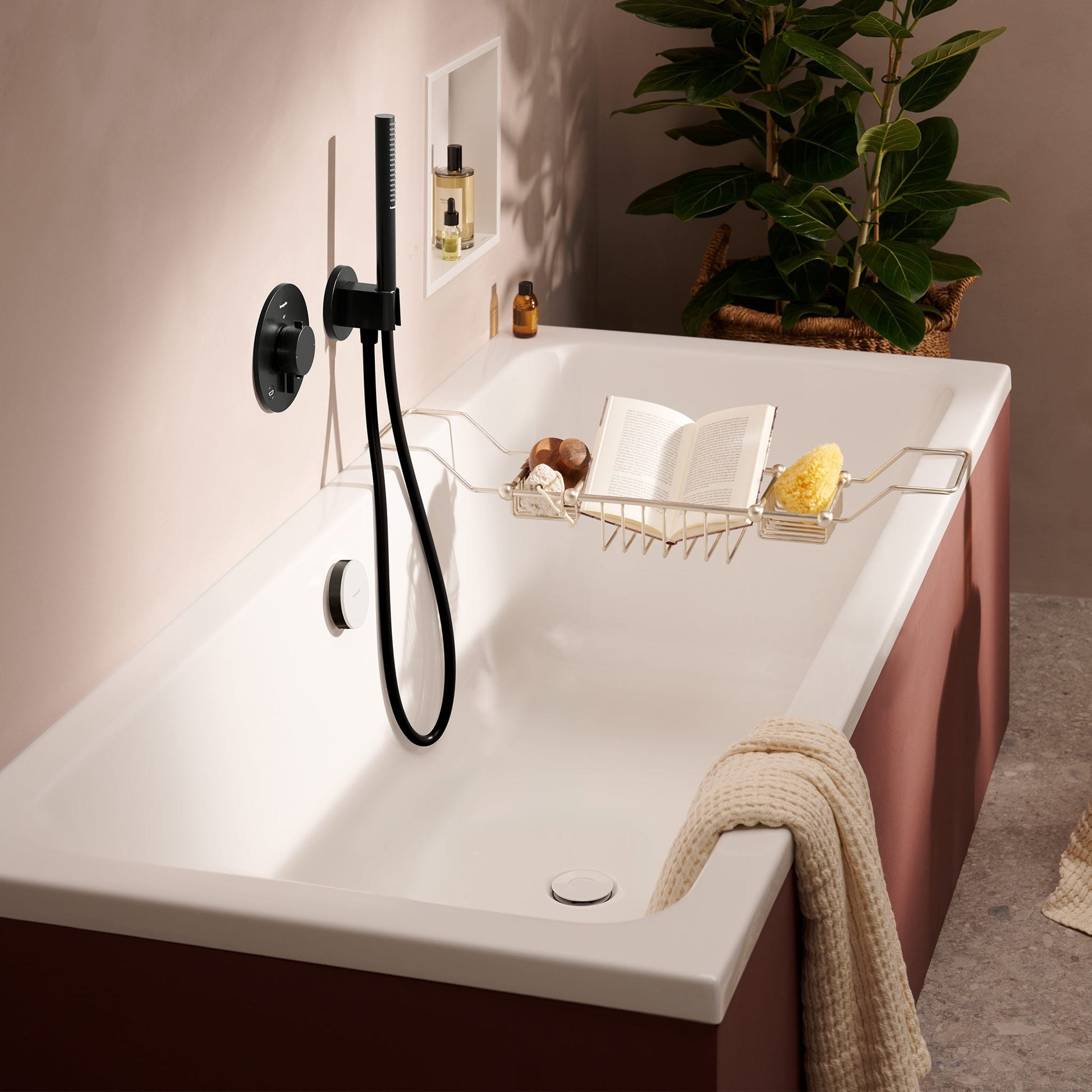BATERIA NATYNKOWA FIXFIT S CZARNY OD HANSGROHE 26888340
