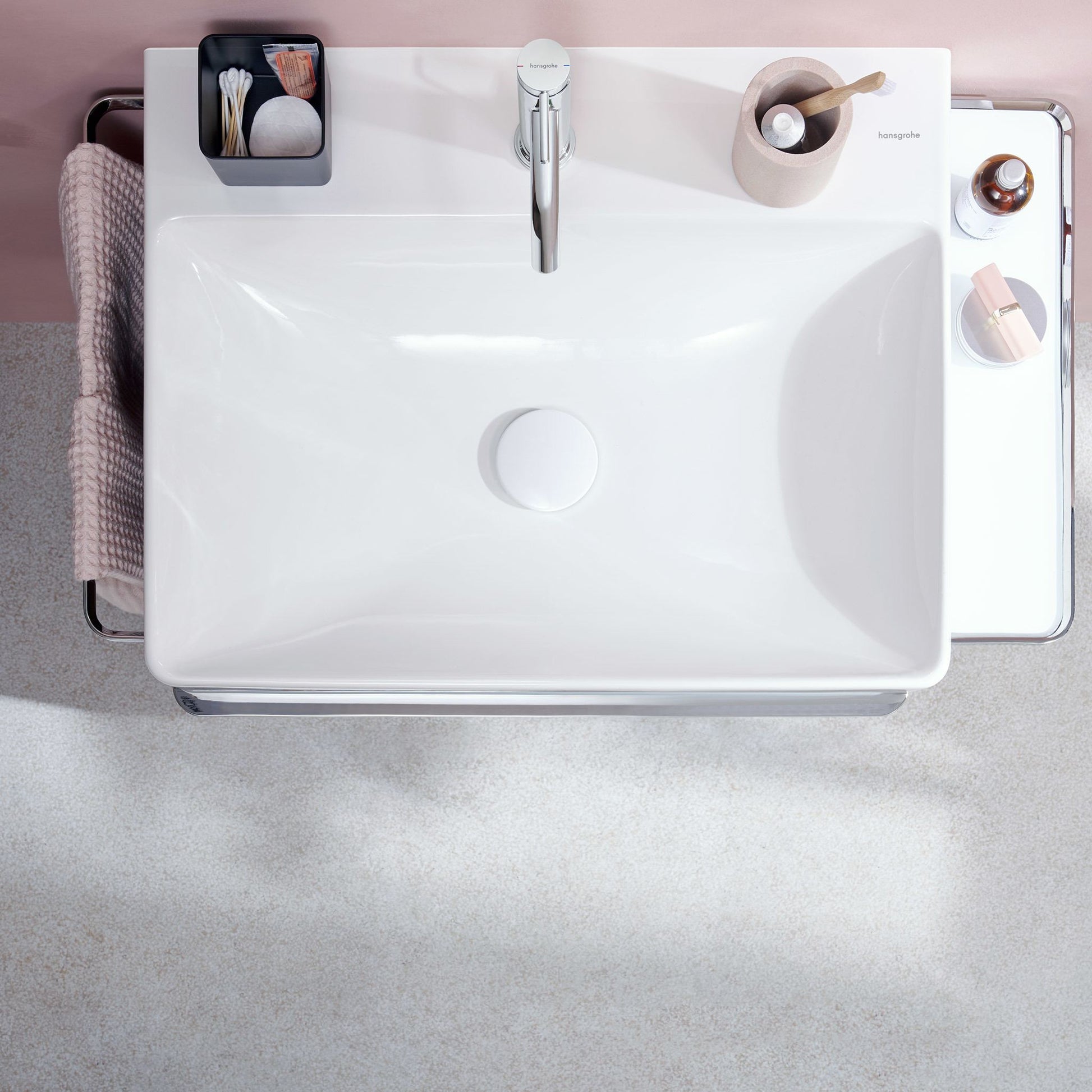 BATERIA UMYWALKOWA TECTURIS S SREBRNY OD HANSGROHE 73311000