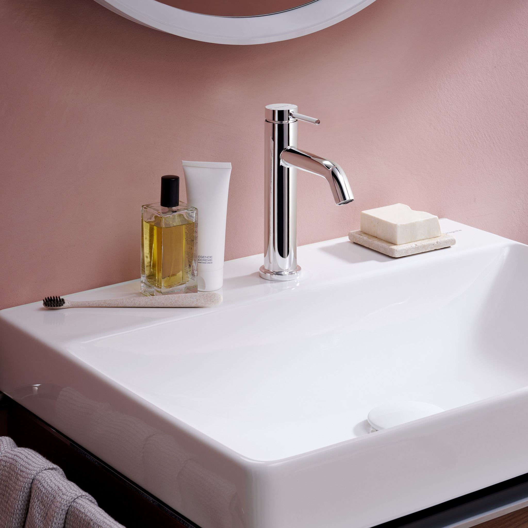 BATERIA UMYWALKOWA TECTURIS S SREBRNY OD HANSGROHE 73311000