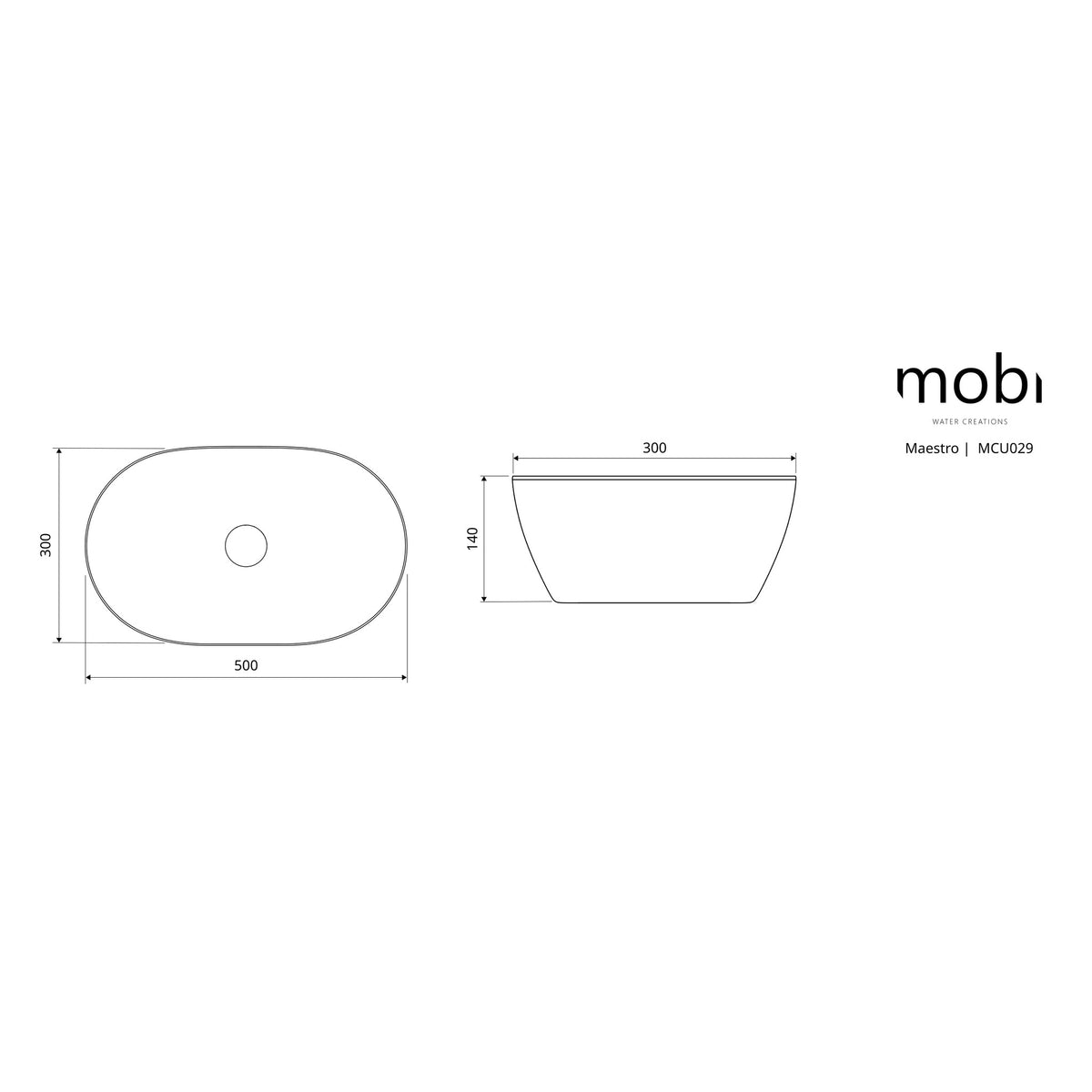 UMYWALKA NABLATOWA MAESTRO WHITE OD MOBI MCU029