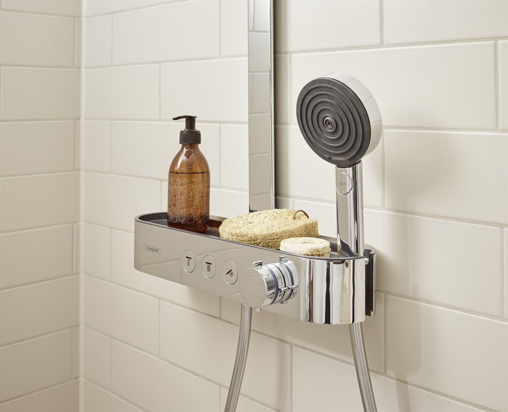 BATERIA WANNOWO-PRYSZNICOWA  PULSIFY S SREBRNY OD HANSGROHE 24240000