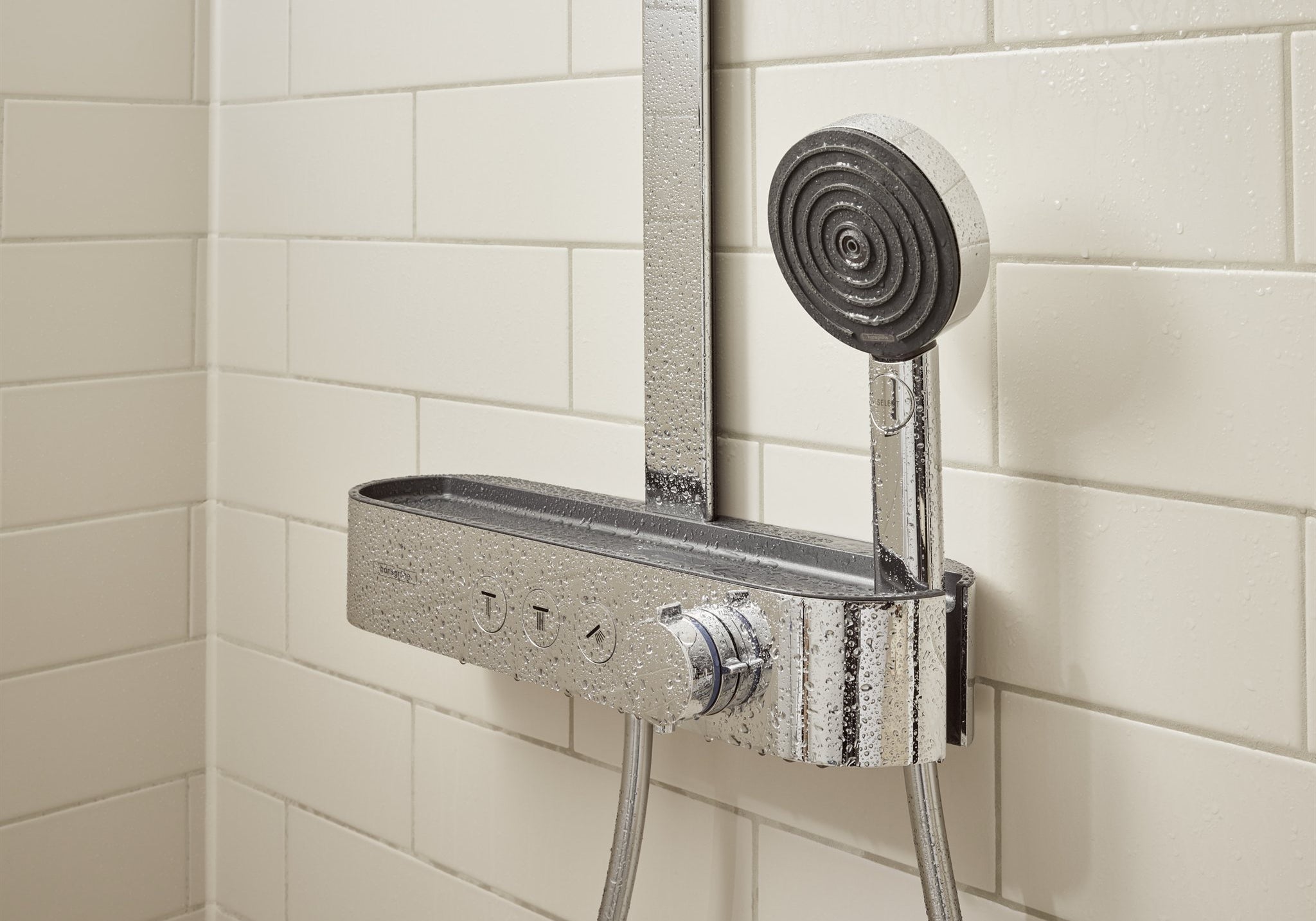BATERIA WANNOWO-PRYSZNICOWA  PULSIFY S SREBRNY OD HANSGROHE 24240000