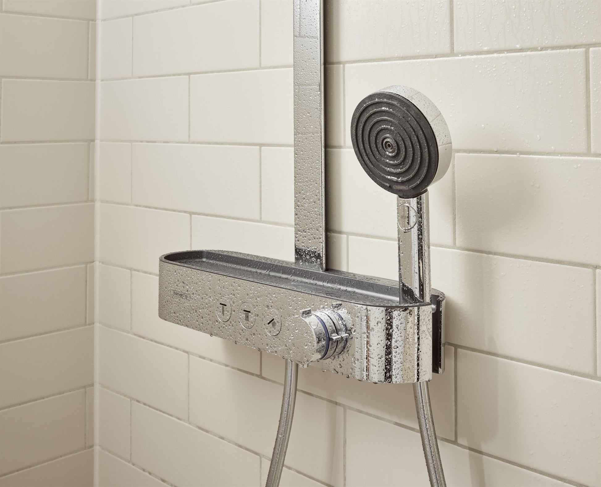 BATERIA WANNOWO-PRYSZNICOWA  PULSIFY S SREBRNY OD HANSGROHE 24240000