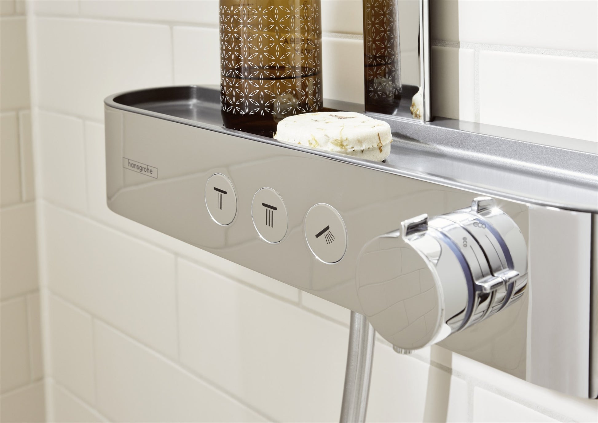 BATERIA WANNOWO-PRYSZNICOWA  PULSIFY S SREBRNY OD HANSGROHE 24240000