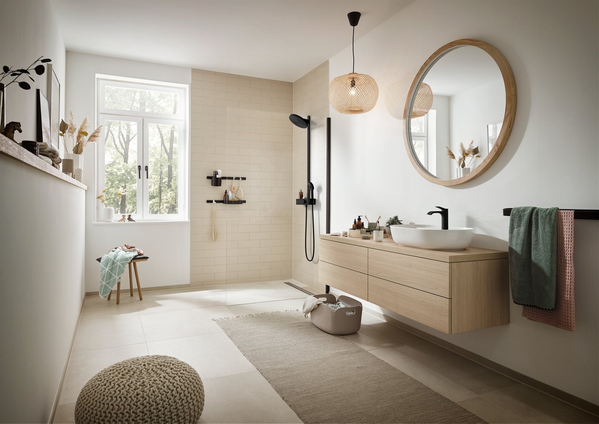 BATERIA WANNOWO-PRYSZNICOWA  PULSIFY S SREBRNY OD HANSGROHE 24240000