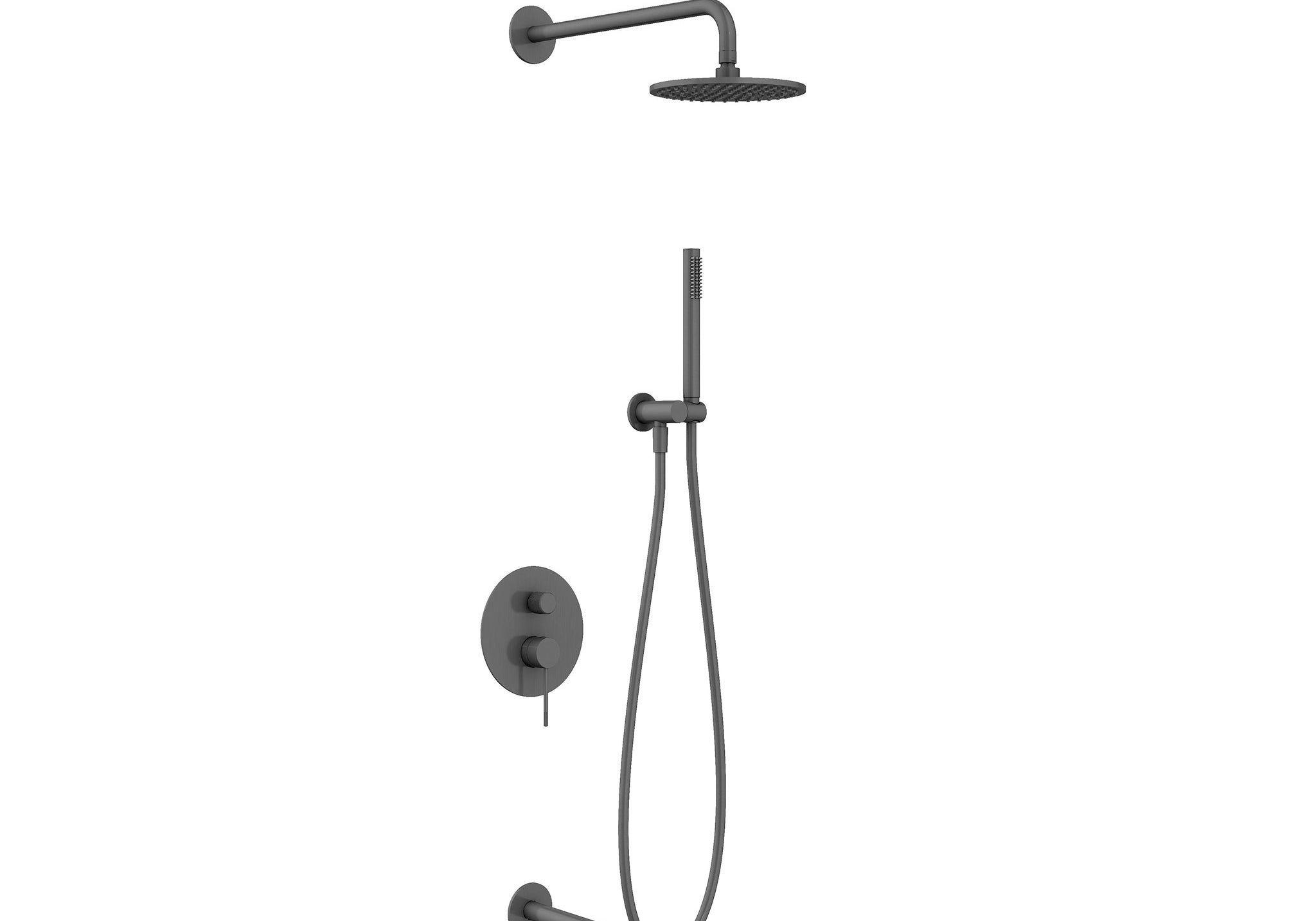 ZESTAW NATRYSKOWY PODTYNKOWY NORTHERN GUNMETAL BRUSHED OD MOBI NZW4240GMB