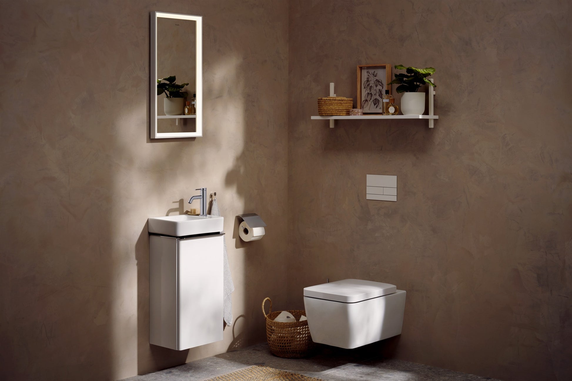 BATERIA UMYWALKOWA TECTURIS S SREBRNY OD HANSGROHE 73301000