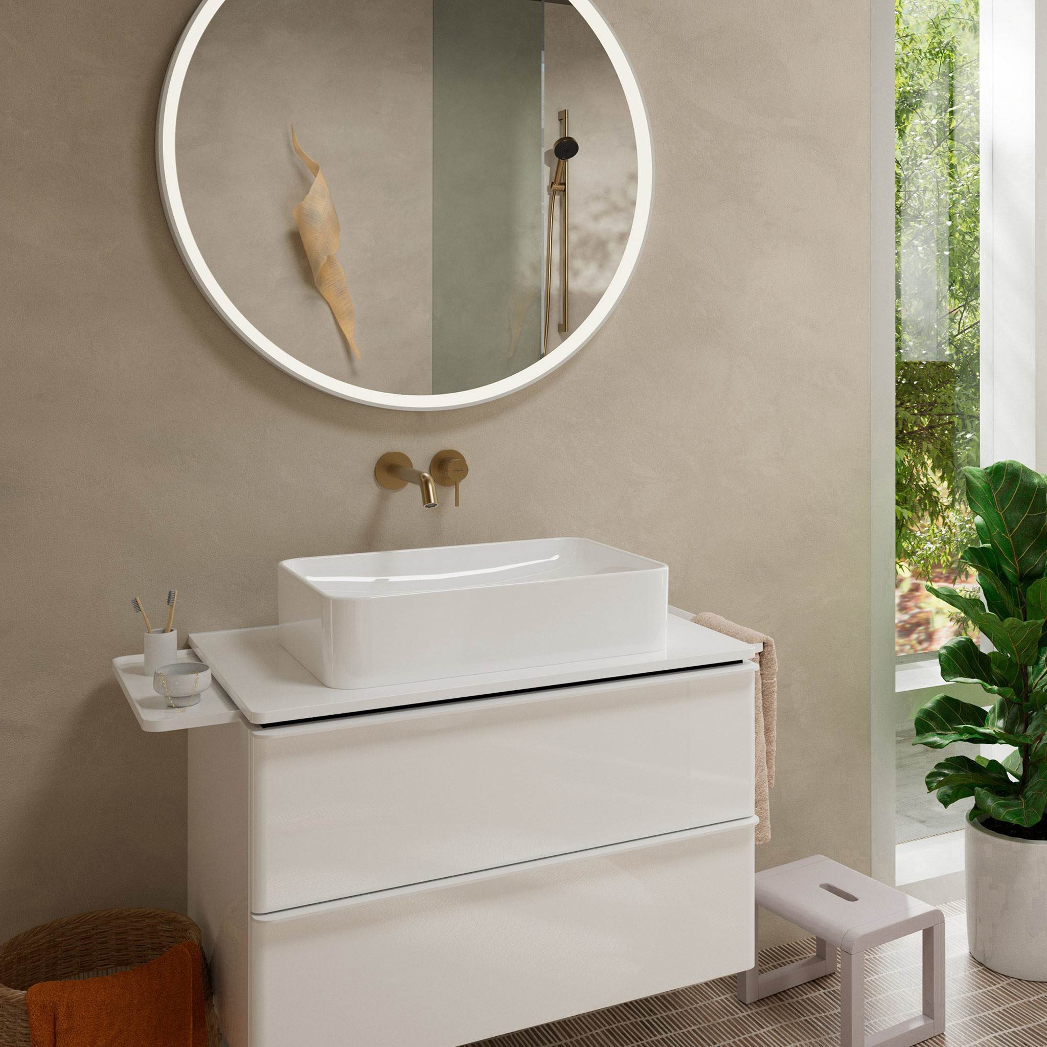 BATERIA UMYWALKOWA TECTURIS S BRĄZOWY OD HANSGROHE 73350140