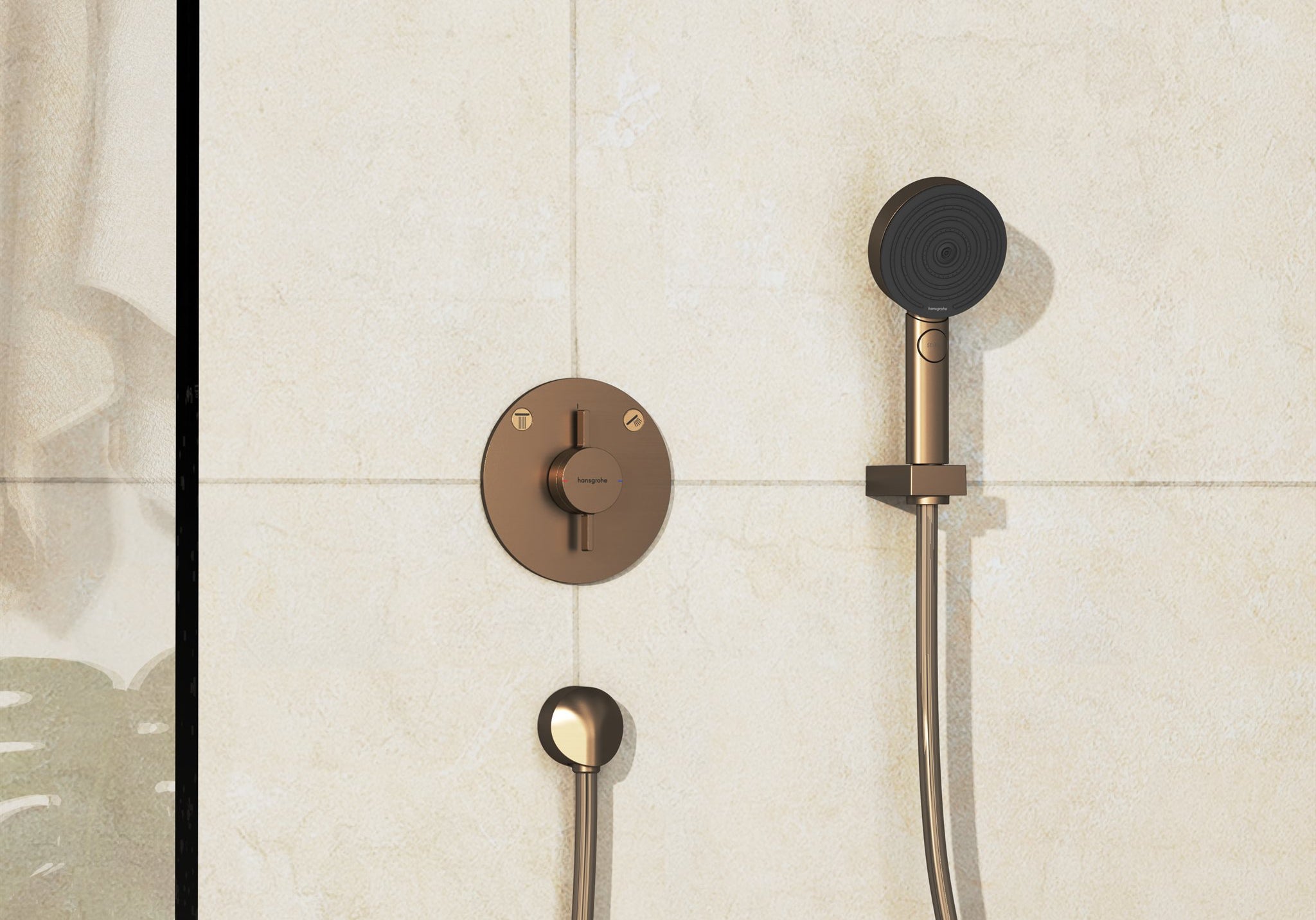 BATERIA WANNOWA  DUOTURN S BRĄZOWY OD HANSGROHE 75418140