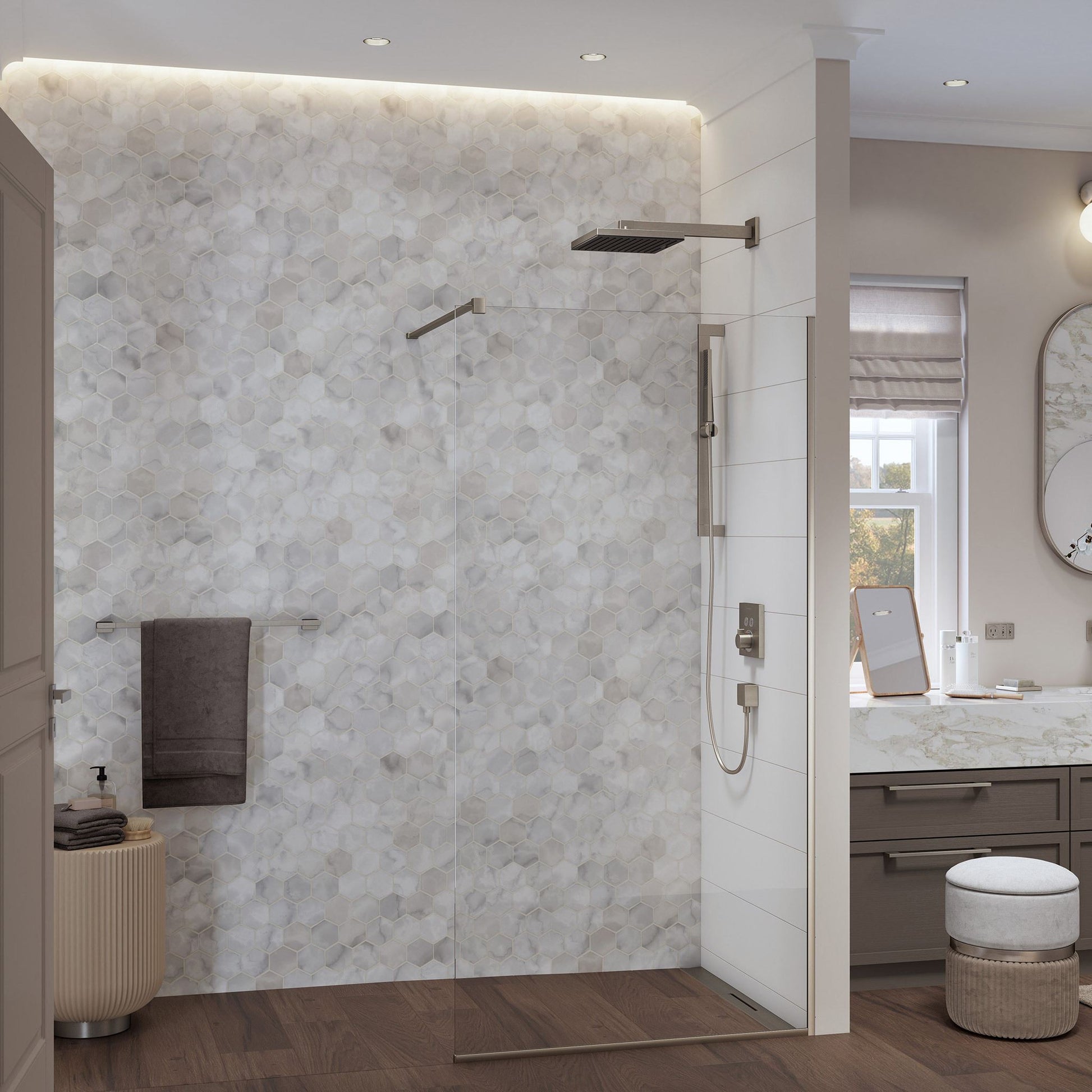 RAMIĘ DESZCZOWNICY NATYNKOWA HANSGROHE OTHERS SREBRNY OD HANSGROHE 24337000