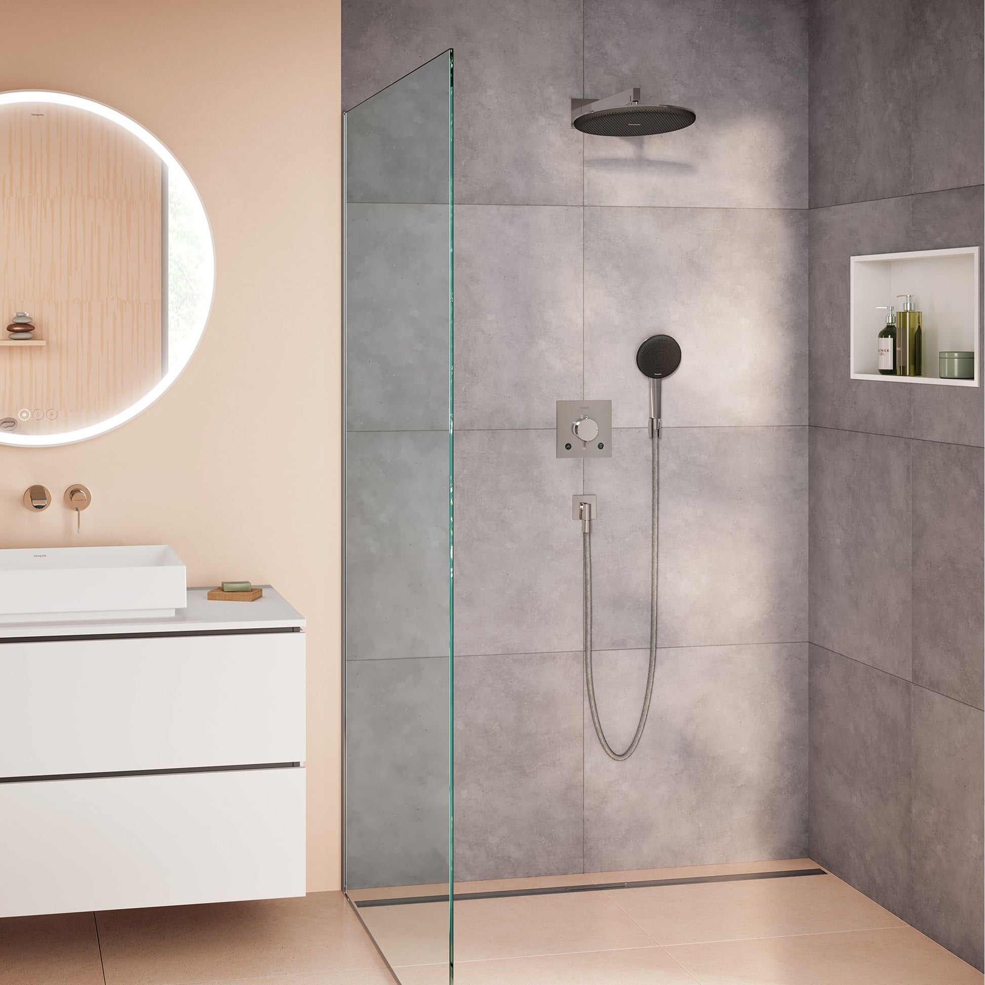 WĄŻ PRYSZNICOWY  DESIGNFLEX SREBRNY OD HANSGROHE 28260000