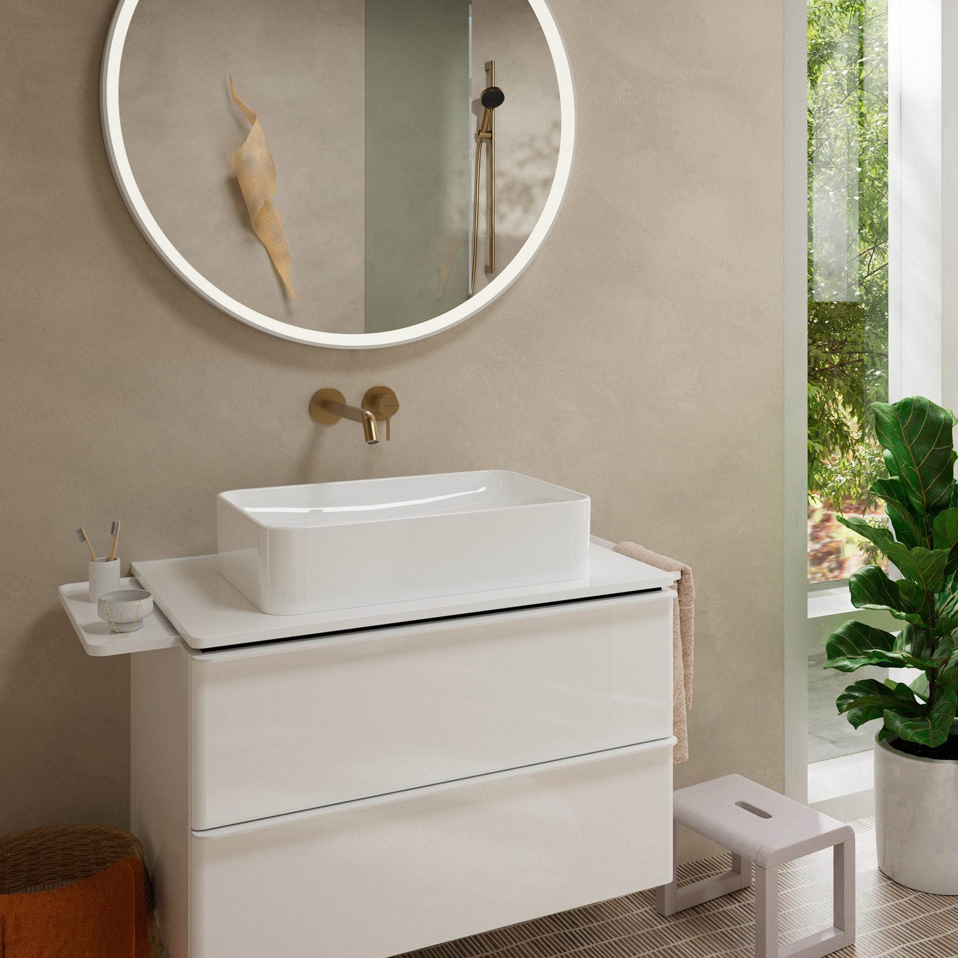 BATERIA UMYWALKOWA TECTURIS S BRĄZOWY OD HANSGROHE 73351140
