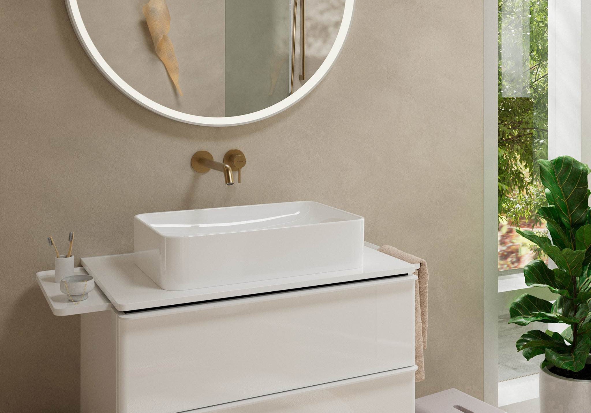 BATERIA UMYWALKOWA  TECTURIS S BRĄZOWY OD HANSGROHE 73351140