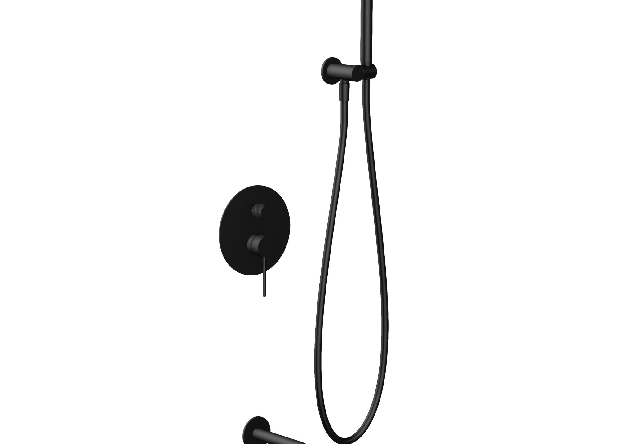 ZESTAW WANNOWY PODTYNKOWY NORTHERN BLACK MATT OD MOBI NZW4232BM